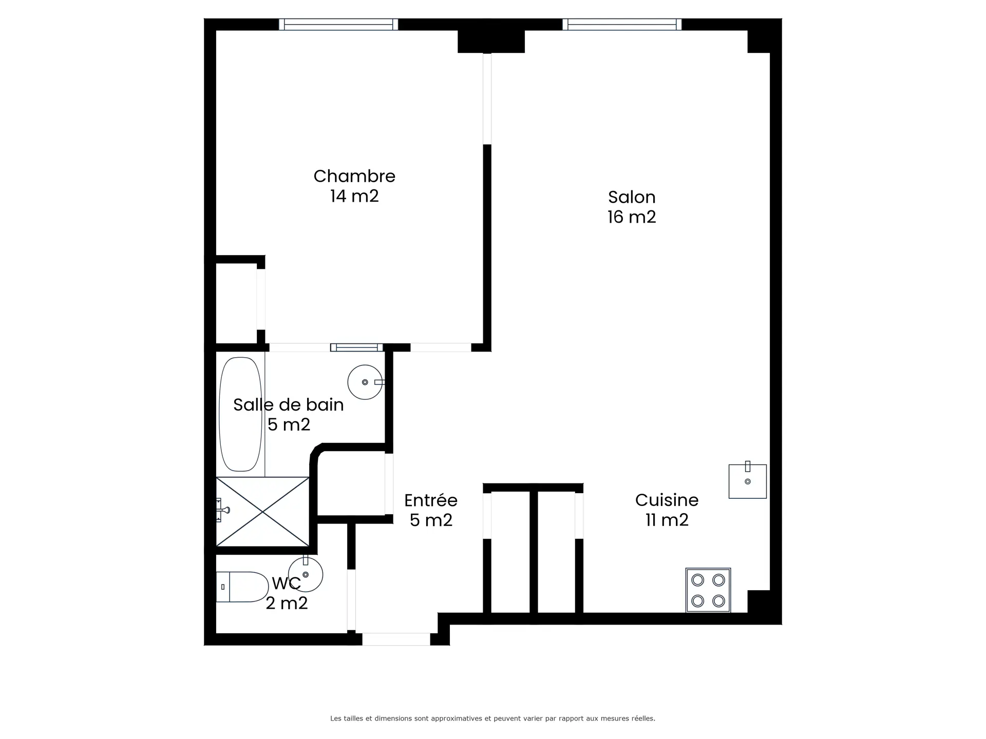 Photo 1 sur 1 pour Appartement d'une chambre à Bruxelles