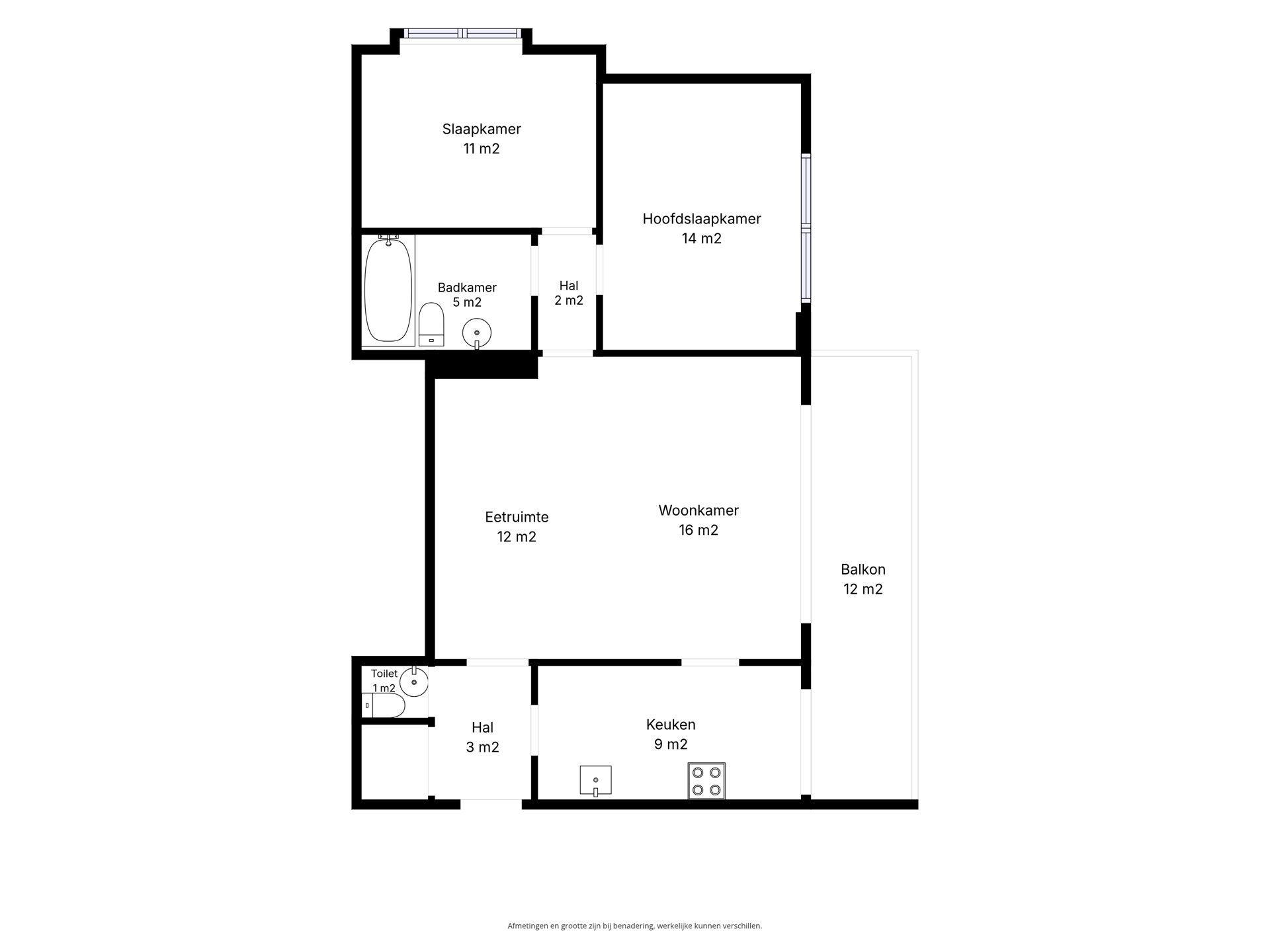 Picture 1 of 1 for Flat with two bedrooms in Wezembeek-Oppem