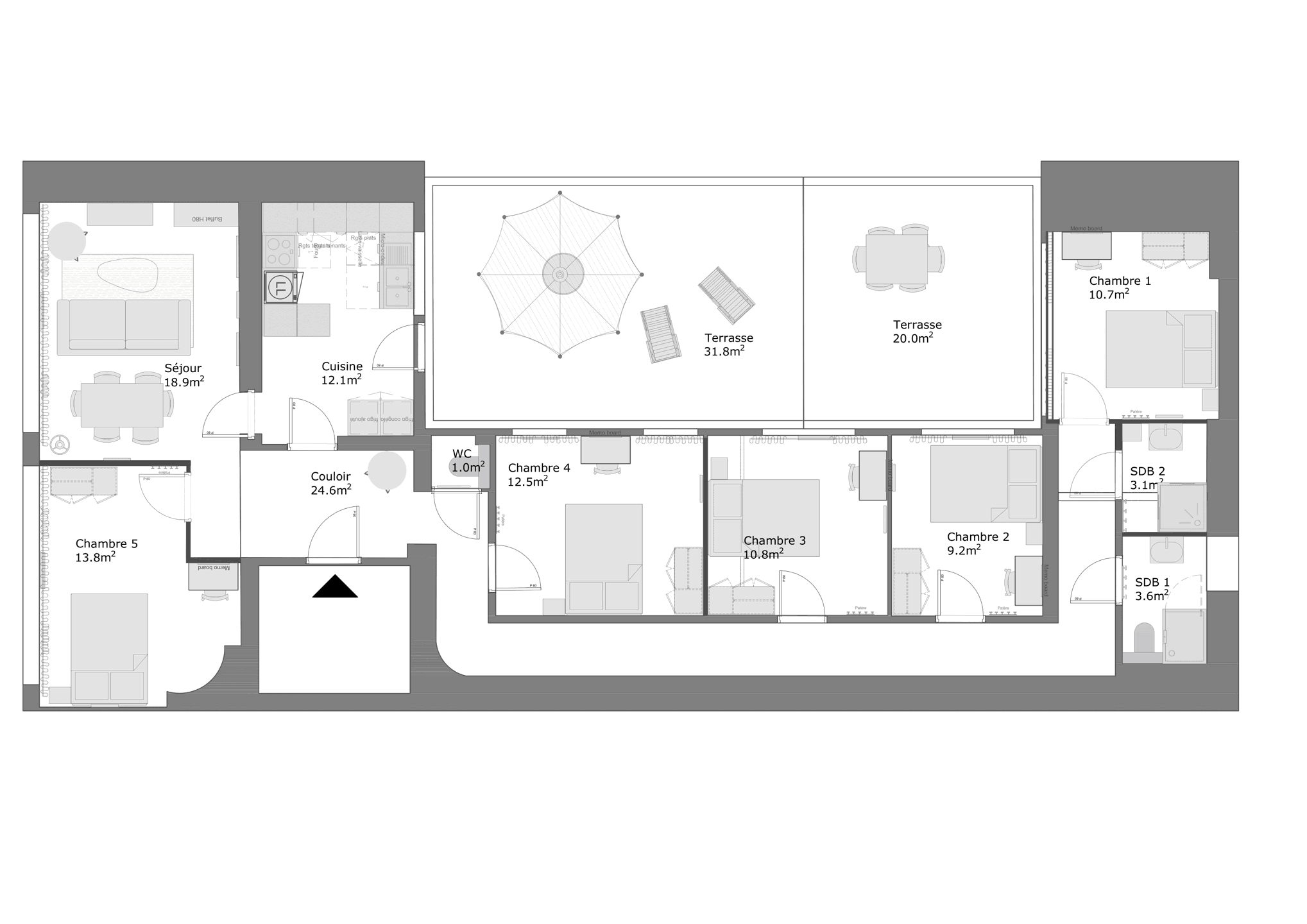 Picture 3 of 4 for Flat with five bedrooms in Jette