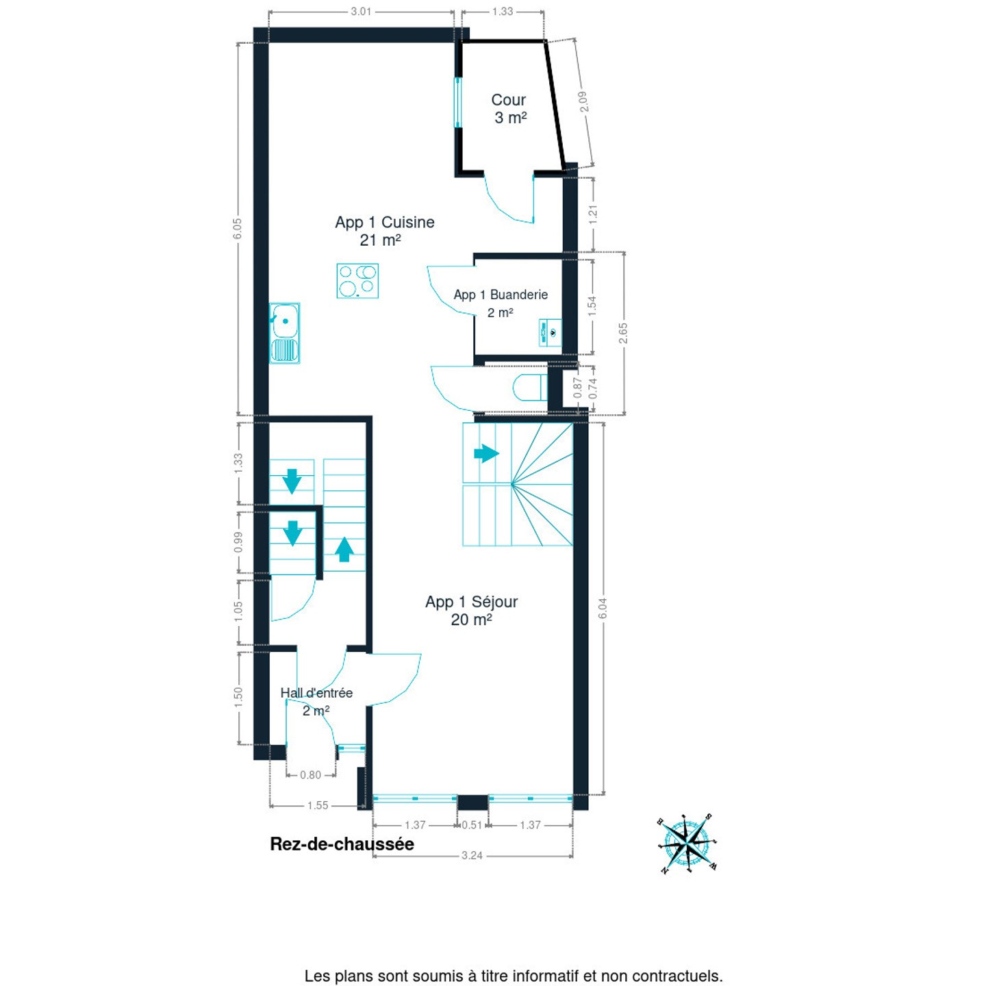 Picture 2 of 4 for Duplex with three bedrooms in Mons