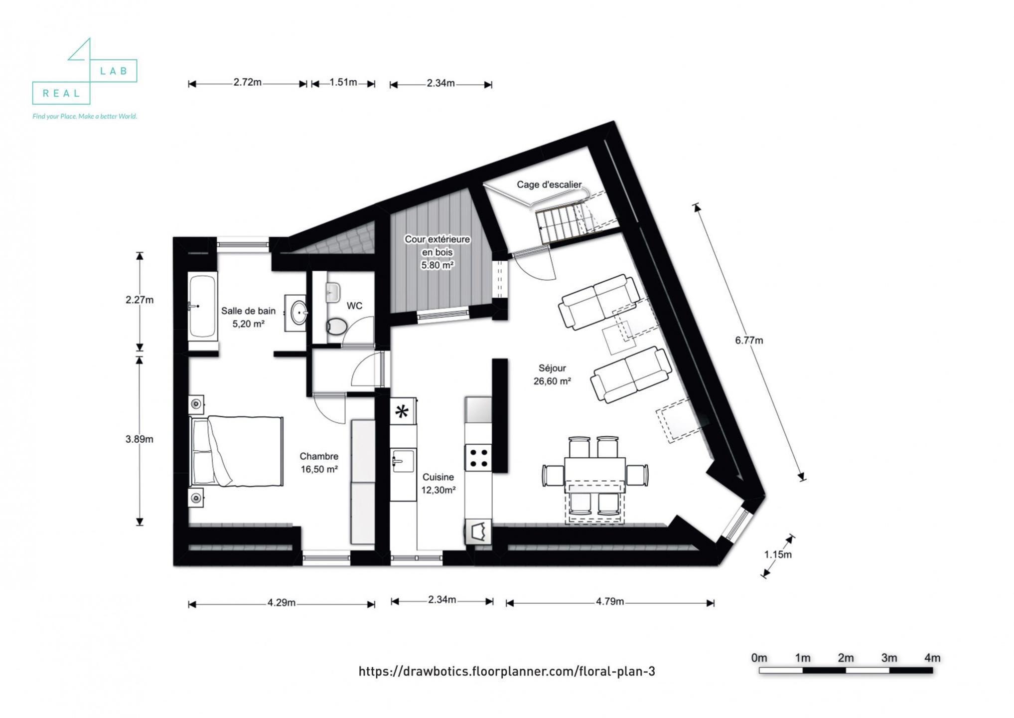 Picture 2 of 2 for Flat with one bedroom in Uccle