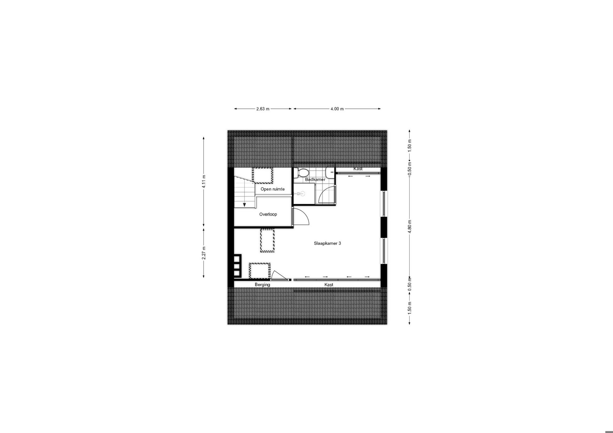 Photo 3 sur 4 pour Triplex de trois chambres à Lier