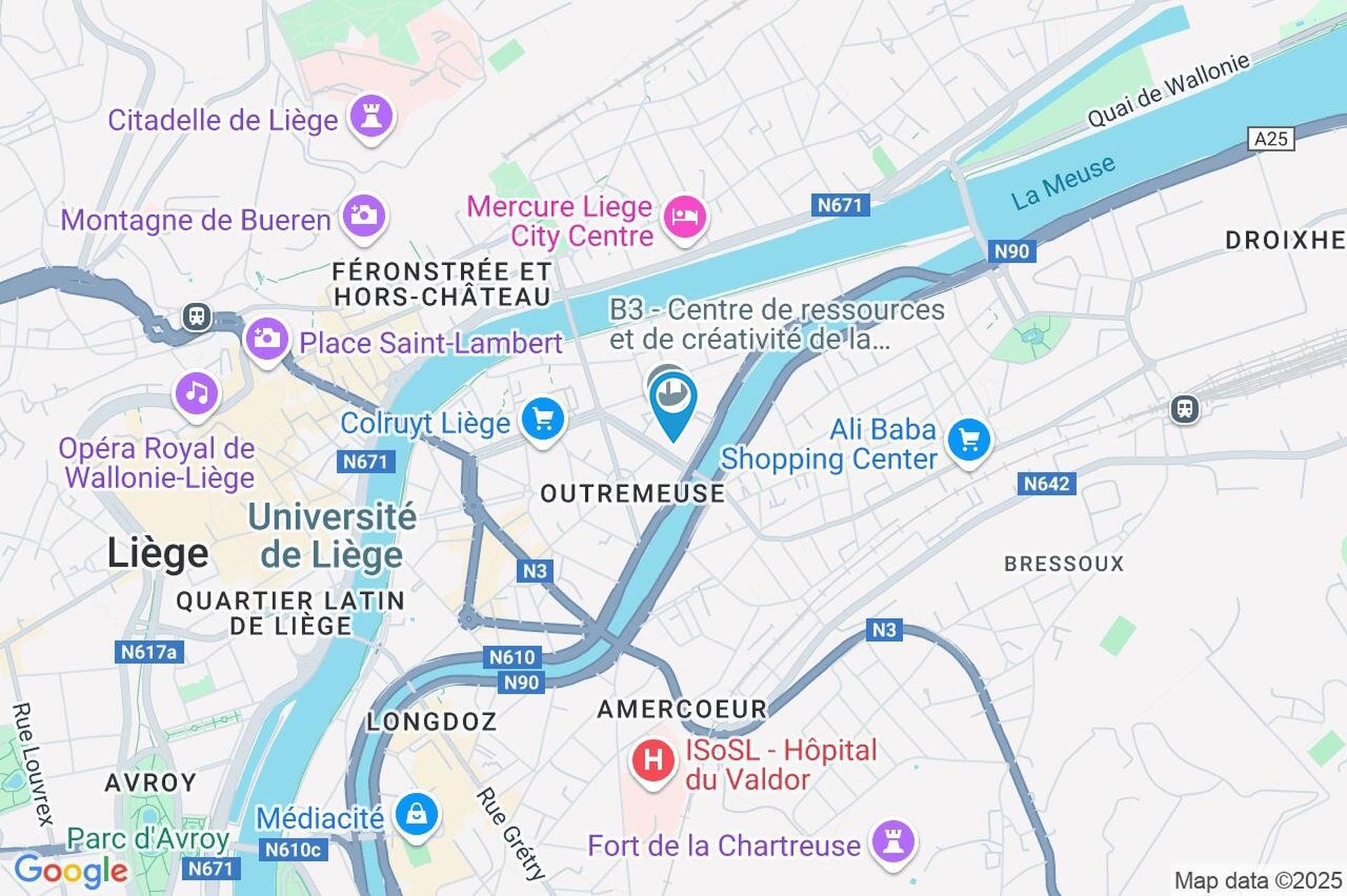 Picture 2 of 2 for Penthouse with three bedrooms in Liège