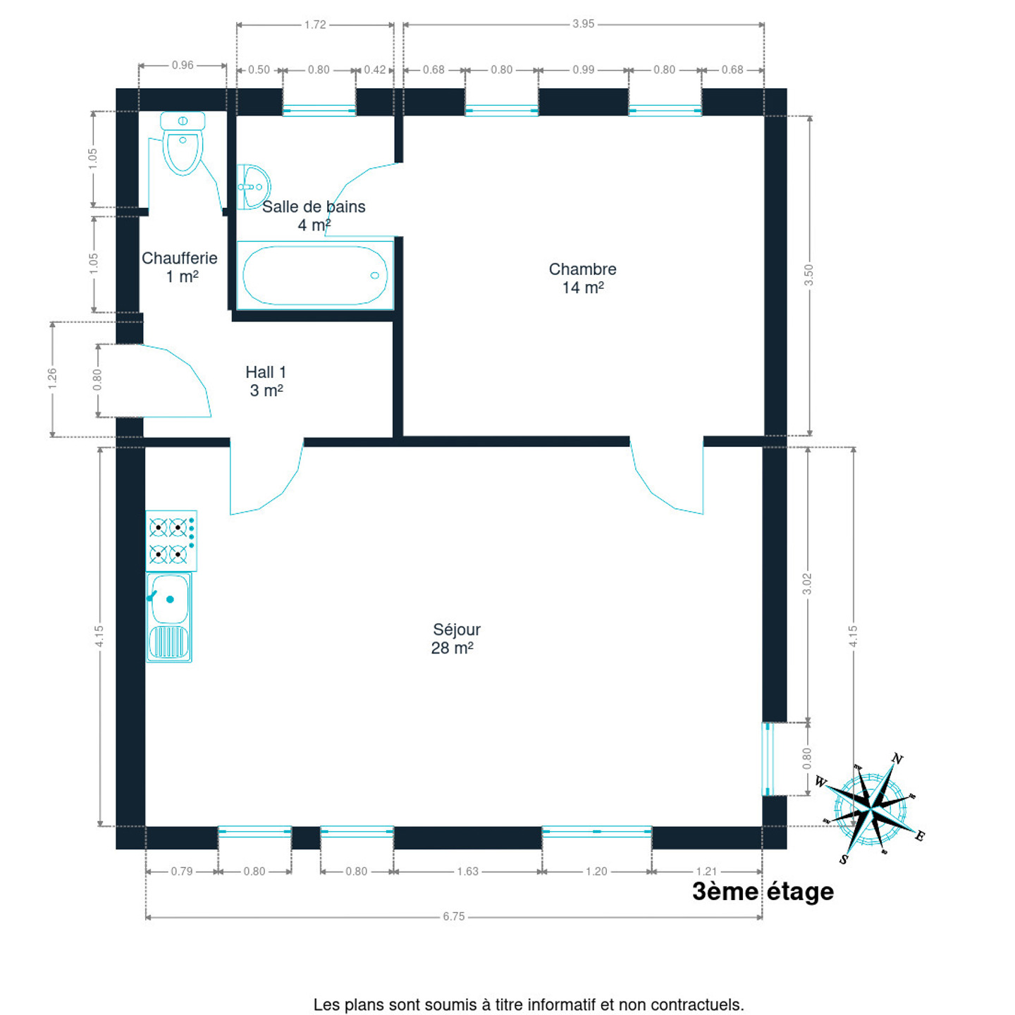 Picture 4 of 4 for Flat with one bedroom in Ottignies-Louvain-la-Neuve