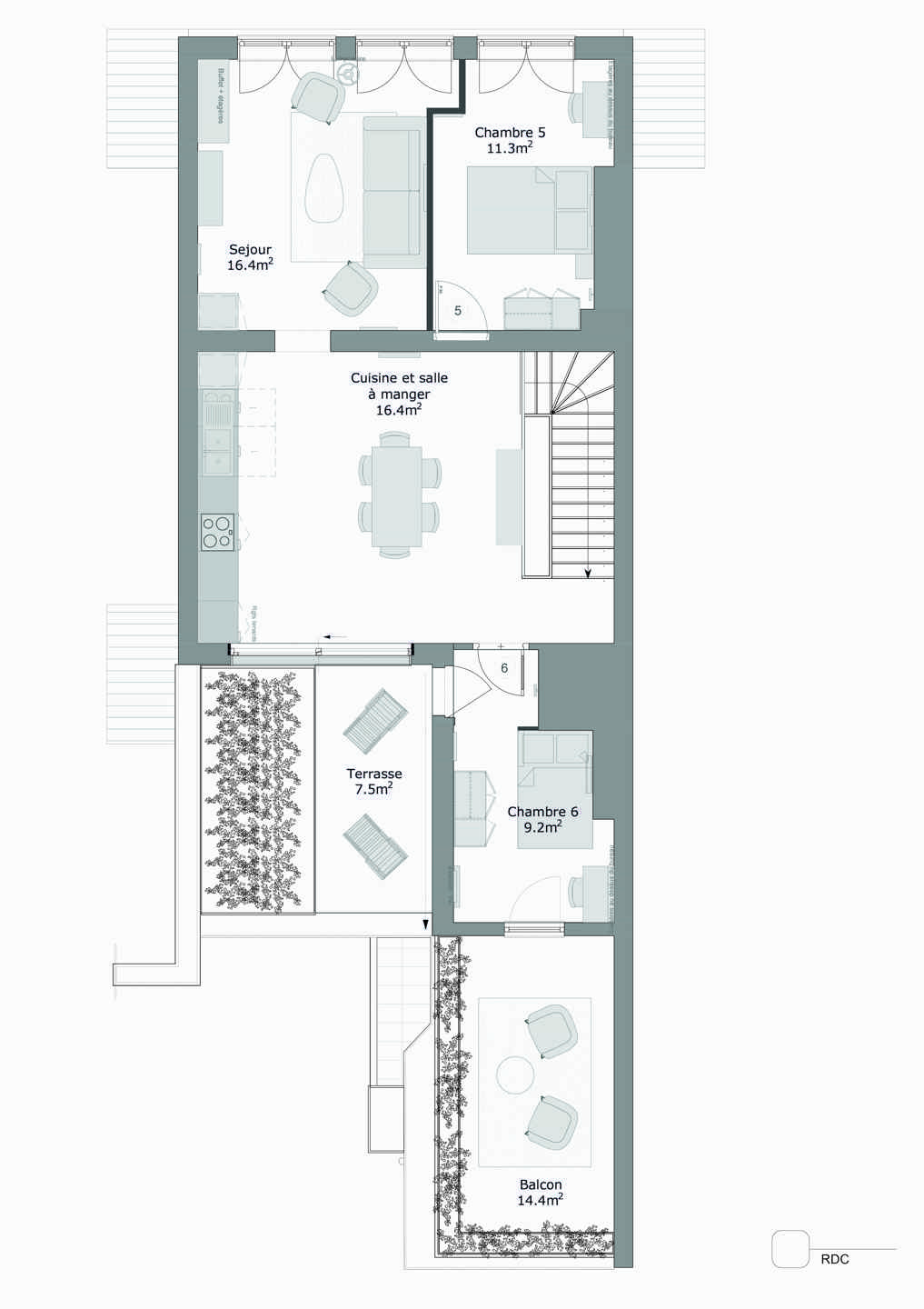 Picture 3 of 4 for Duplex with six bedrooms in Schaerbeek