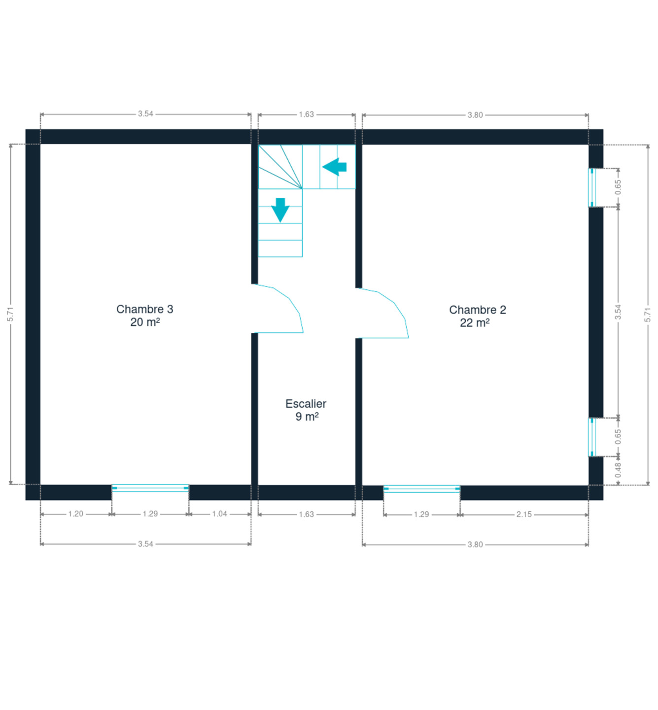 Picture 3 of 4 for House with three bedrooms in Grand-hallet