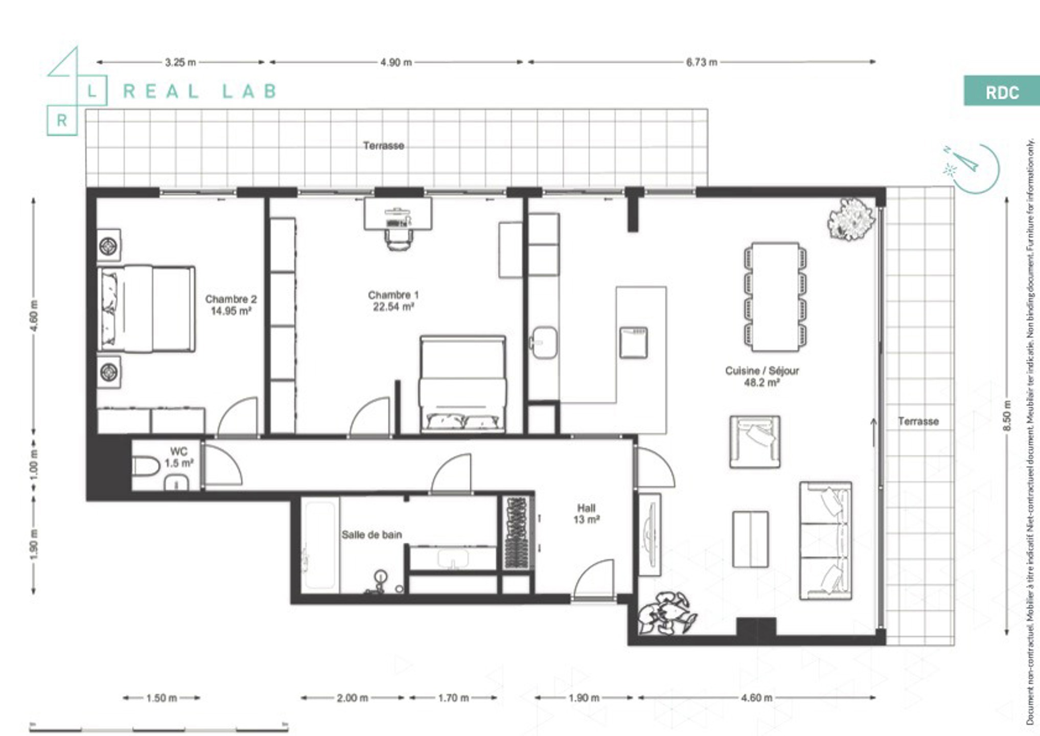Picture 3 of 4 for Ground floor with three bedrooms in Uccle