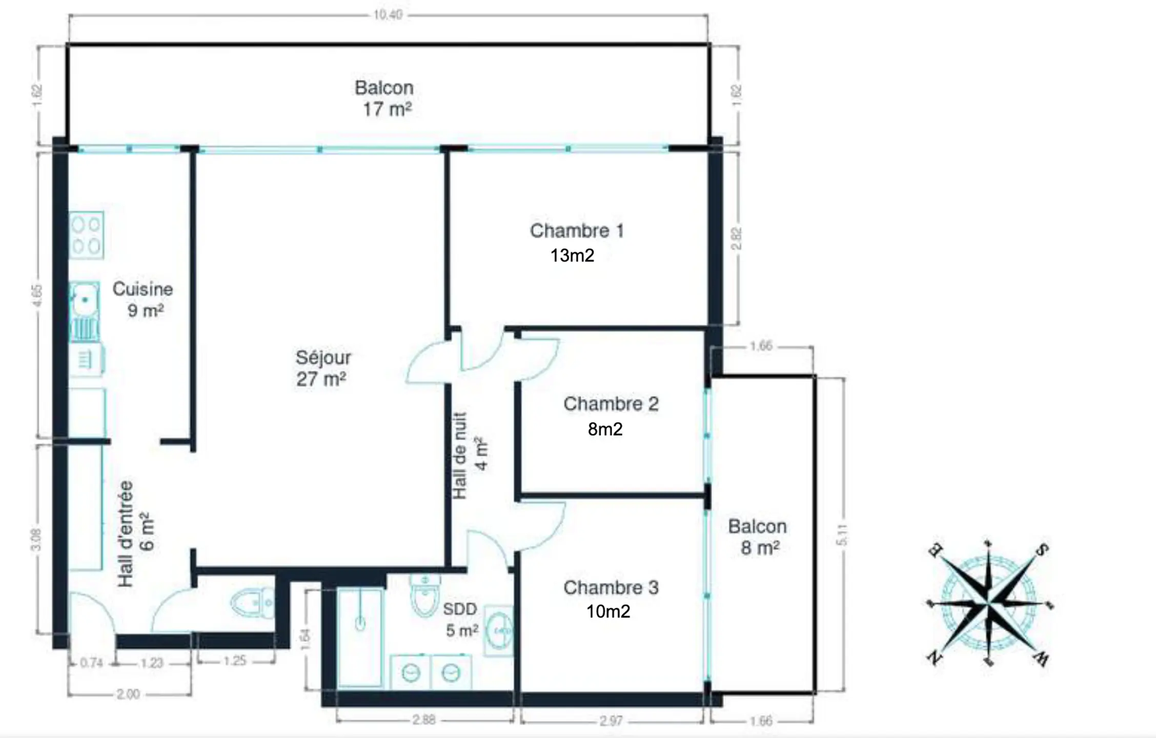Photo 2 sur 3 pour Appartement de trois chambres à Anderlecht