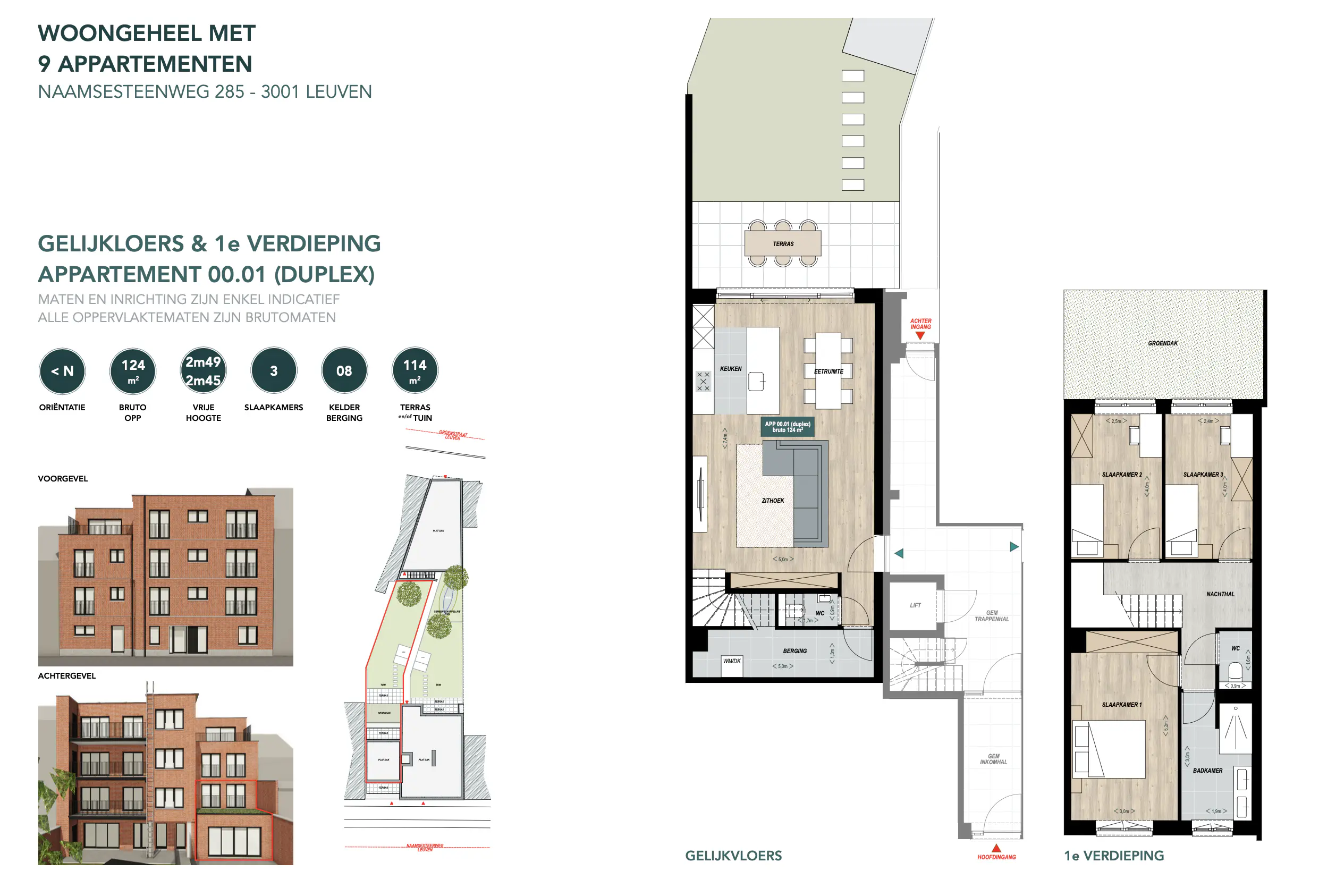 Picture 1 of 2 for Duplex with three bedrooms in Leuven