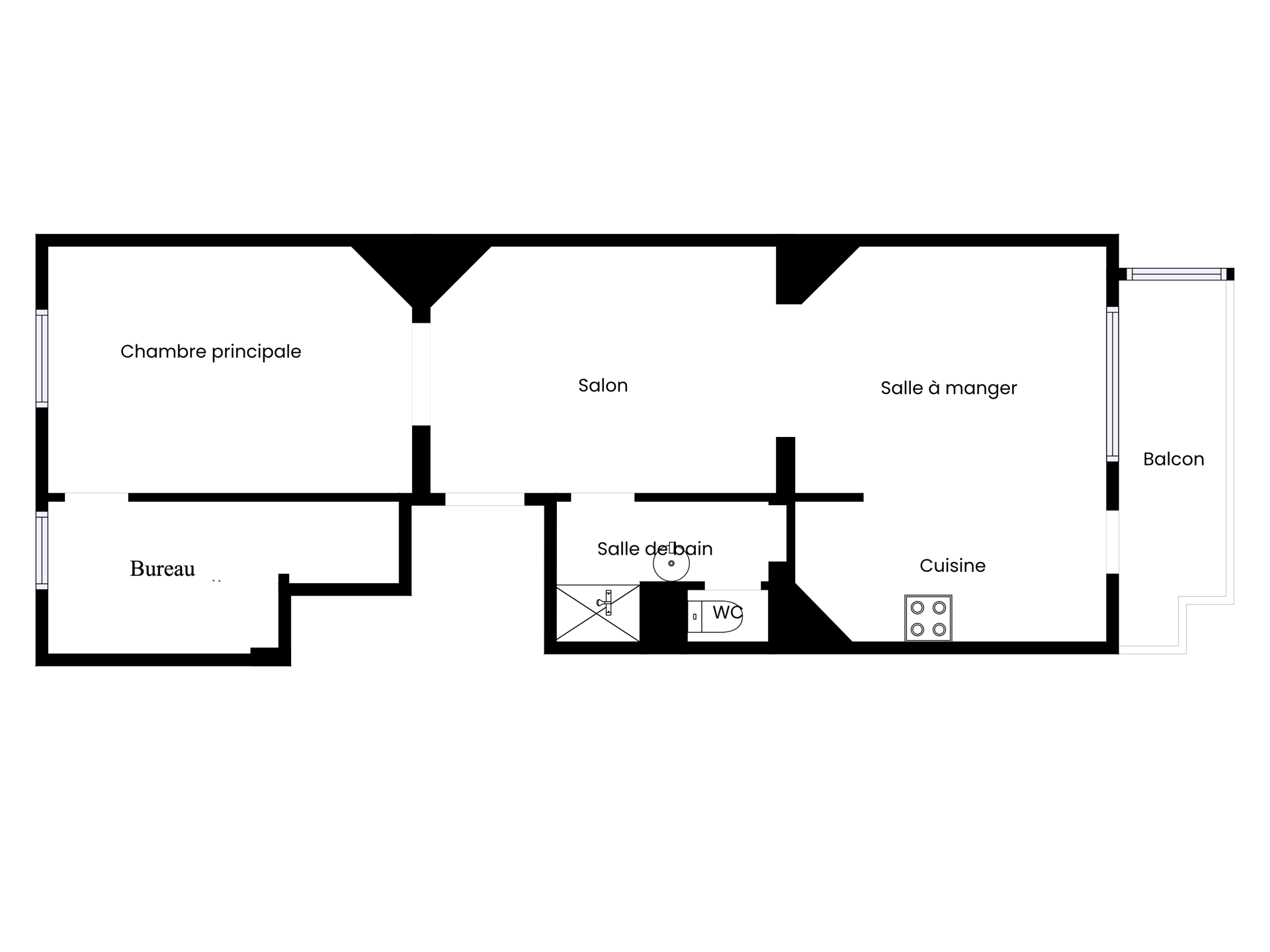 Picture 3 of 3 for Flat with two bedrooms in Bruxelles