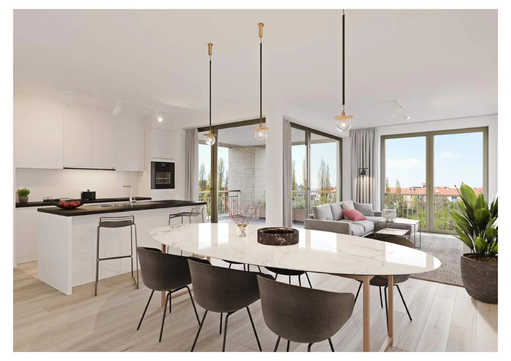Photo 1 sur 1 pour Penthouse de deux chambres à Bruxelles
