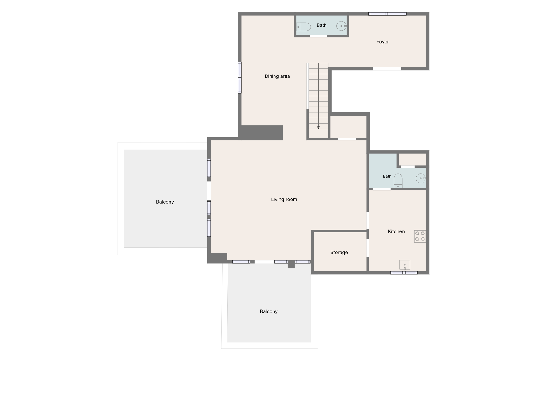 Picture 4 of 4 for Duplex with two bedrooms in Watermael-Boitsfort