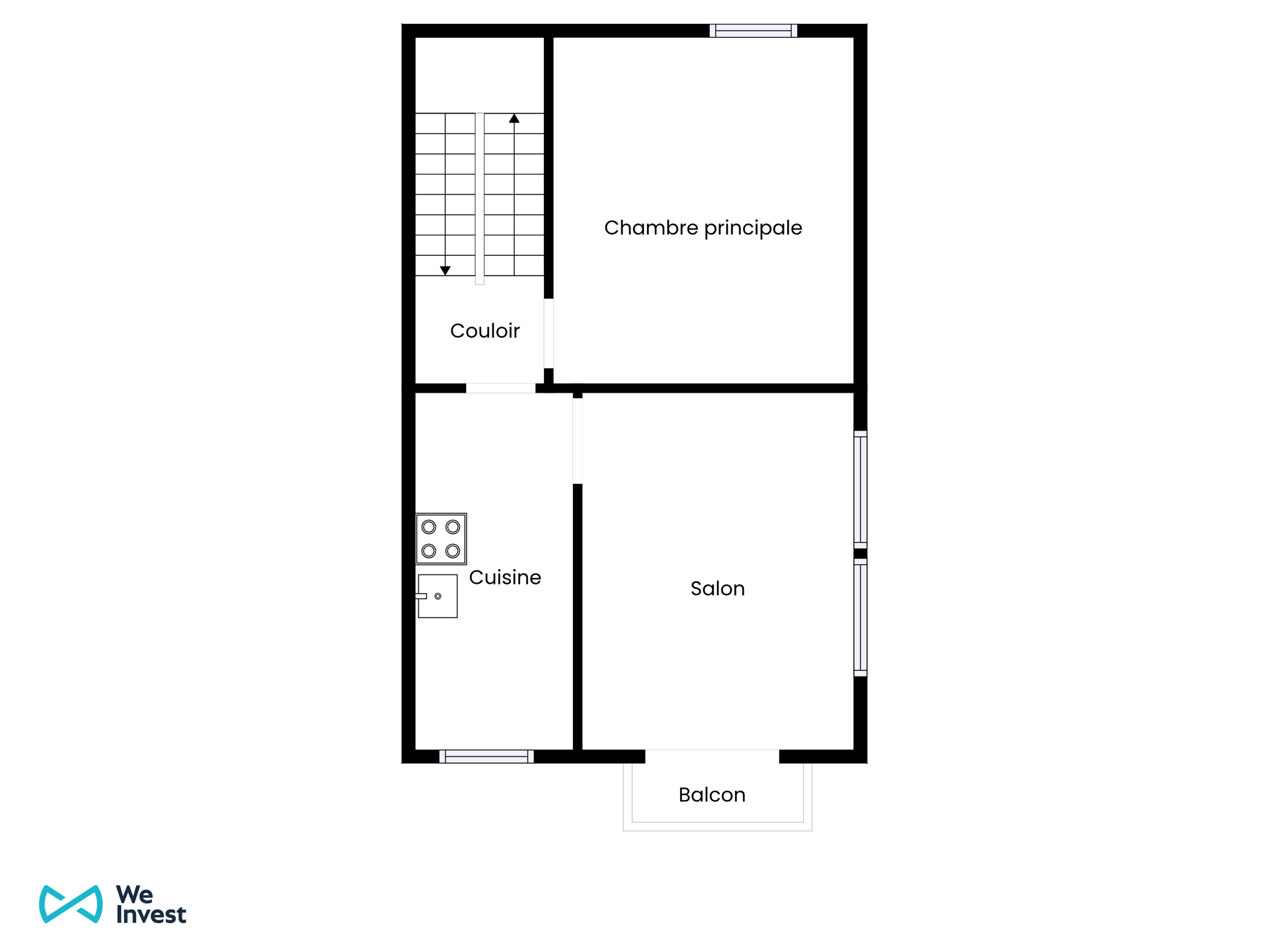 Photo 3 sur 4 pour Duplex de quatre chambres à Anderlecht