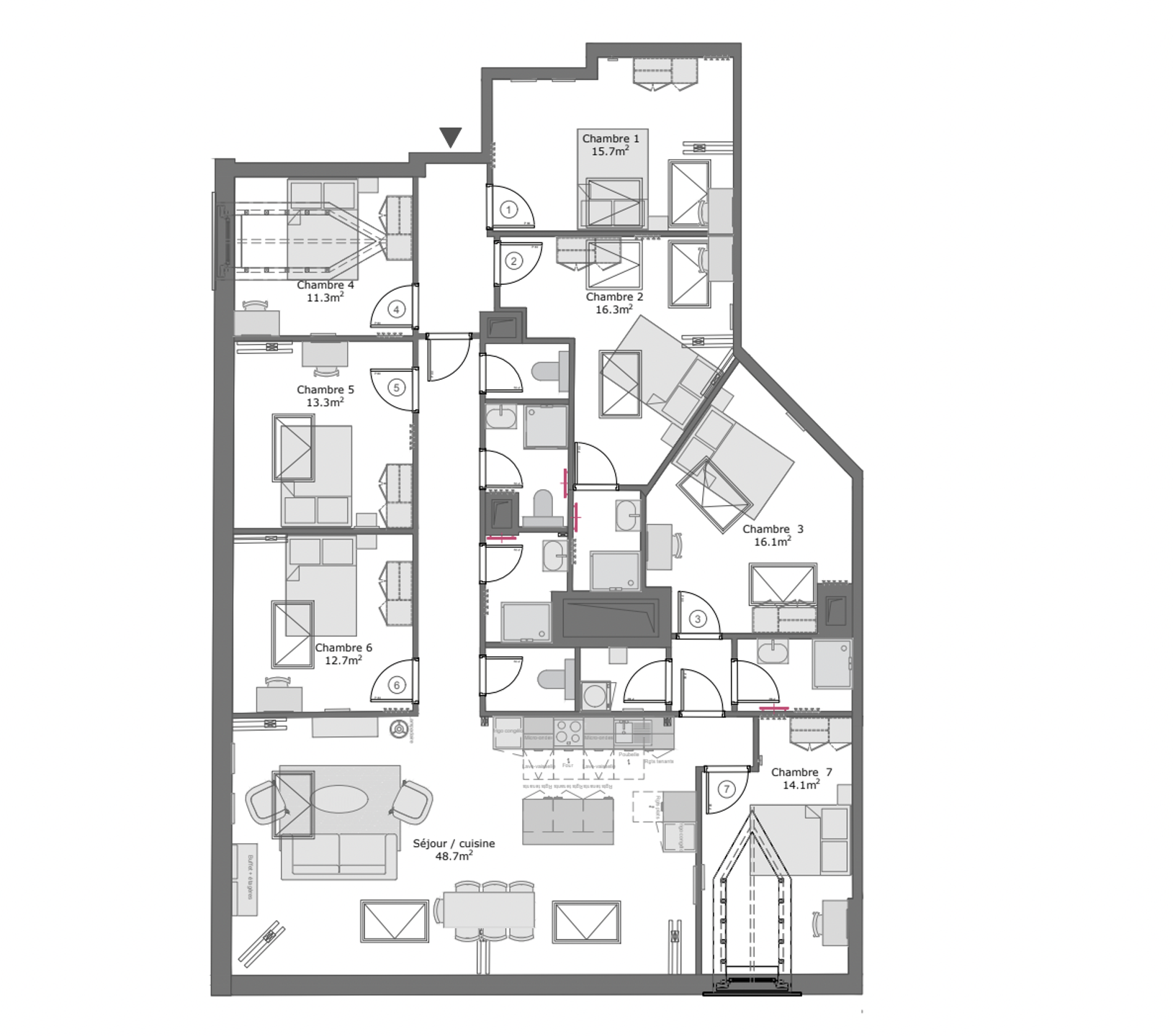 Foto 2 van 3 van Appartement met zeven slaapkamers in Bruxelles