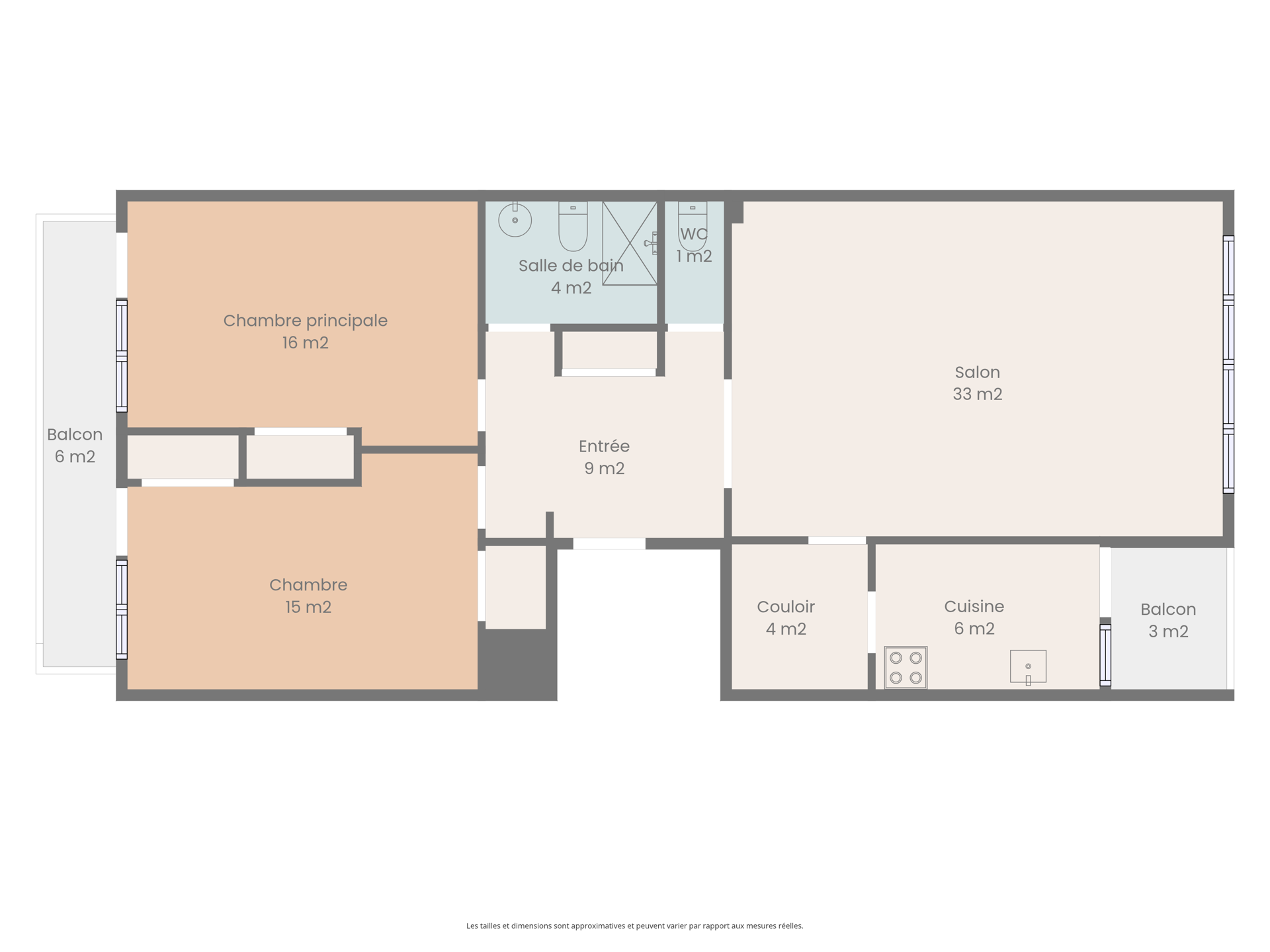 Picture 1 of 2 for Flat with two bedrooms in Braine-le-Comte