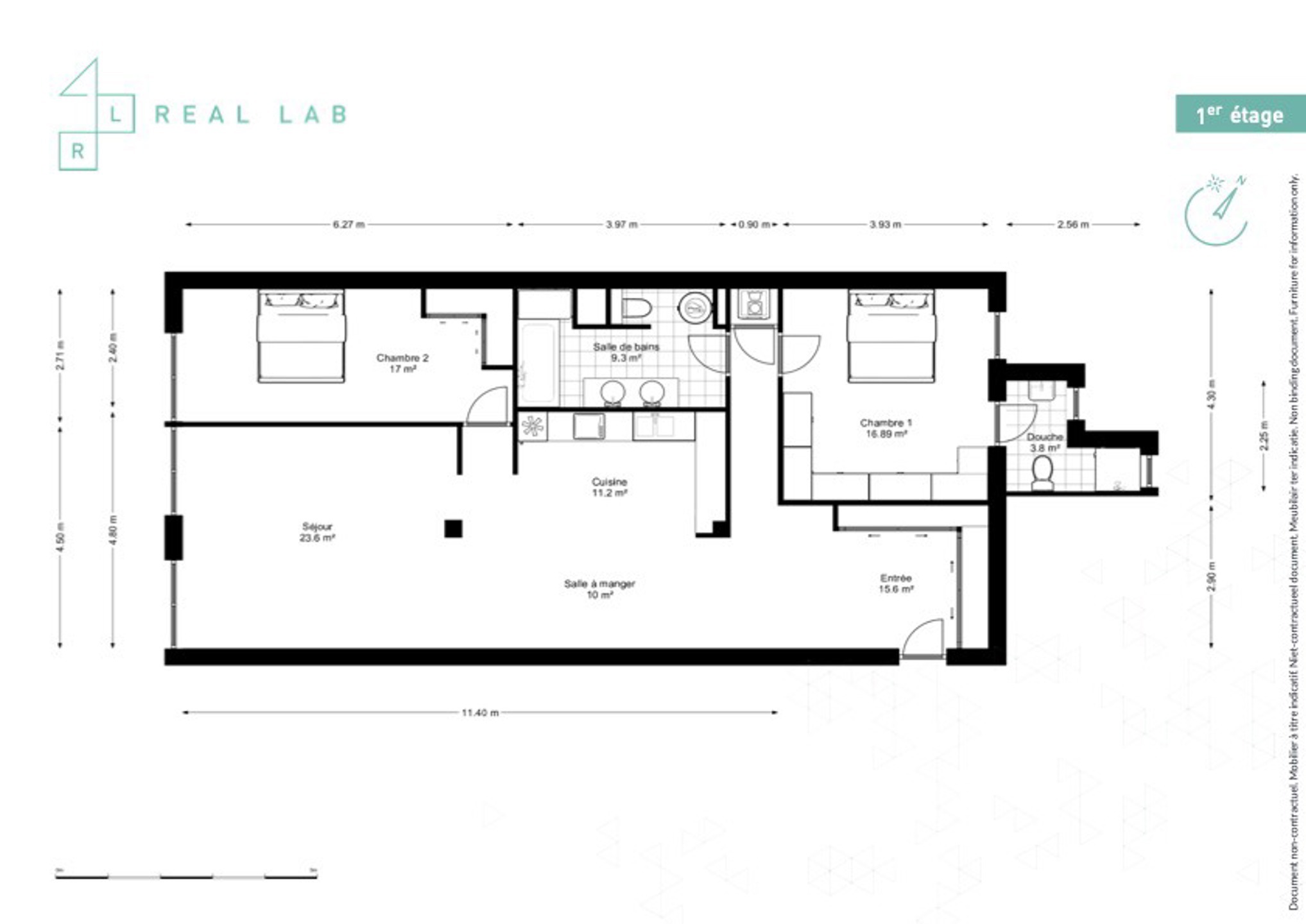 Picture 1 of 3 for Flat with two bedrooms in Anderlecht