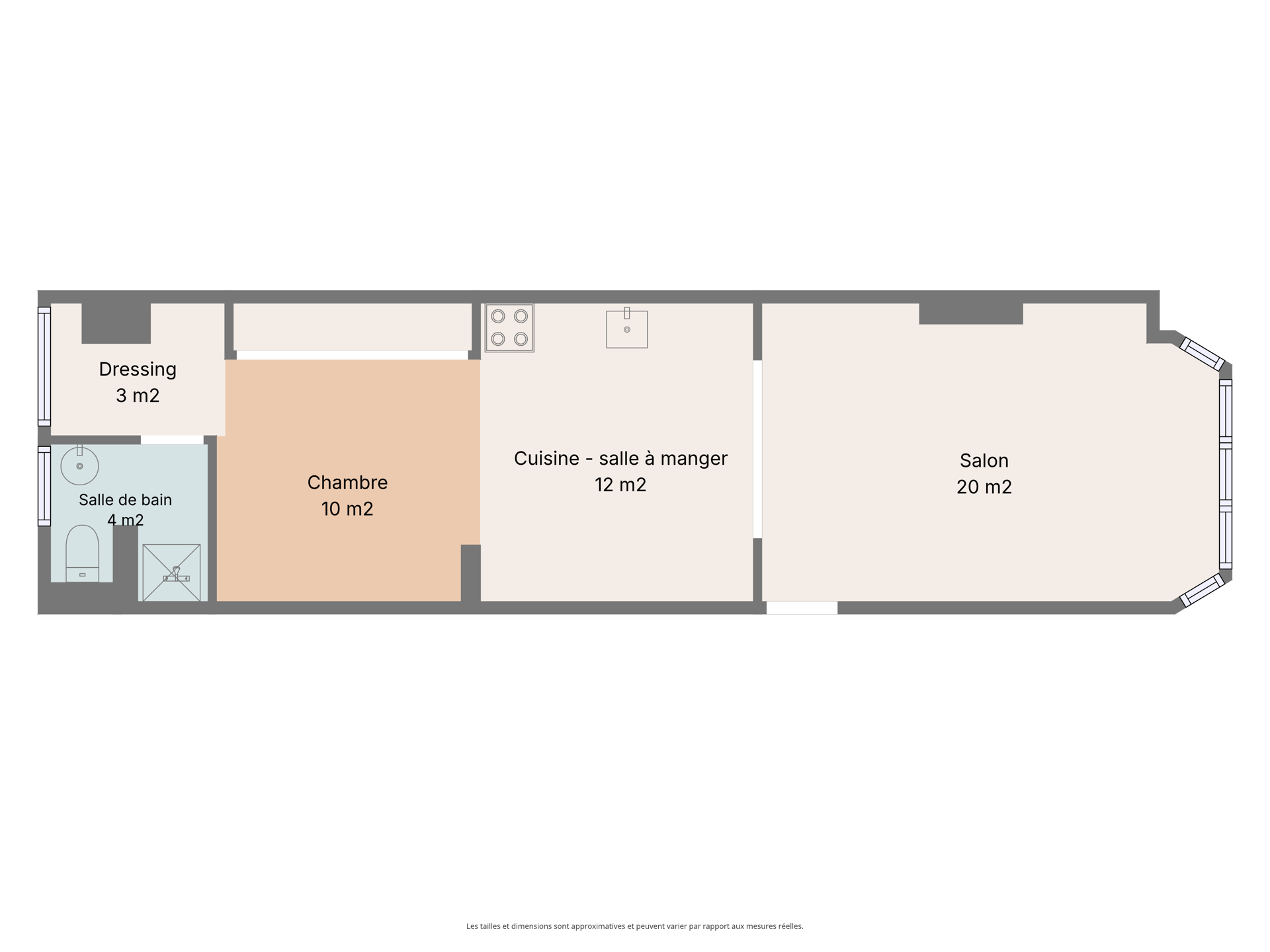 Photo 3 sur 3 pour Appartement d'une chambre à Bruxelles