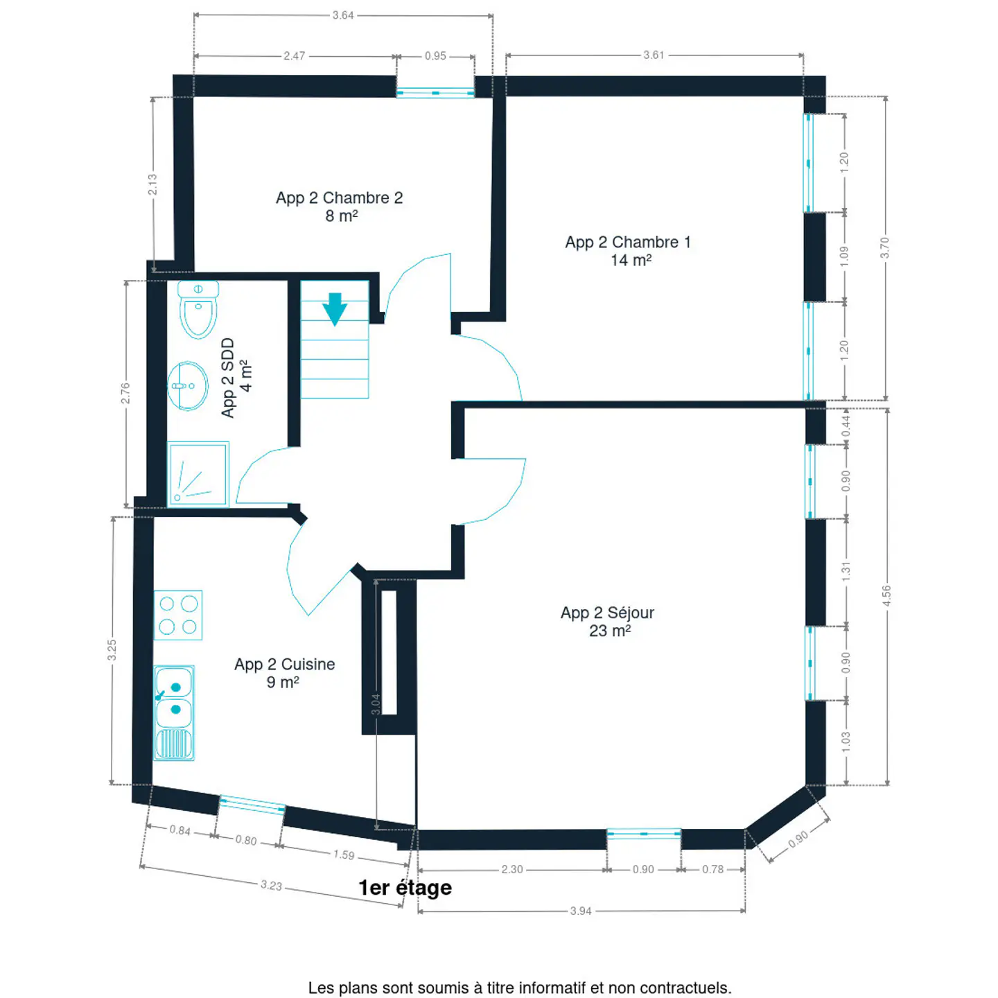 Photo 3 sur 4 pour Immeuble à appartements de trois chambres à PÉruwelz