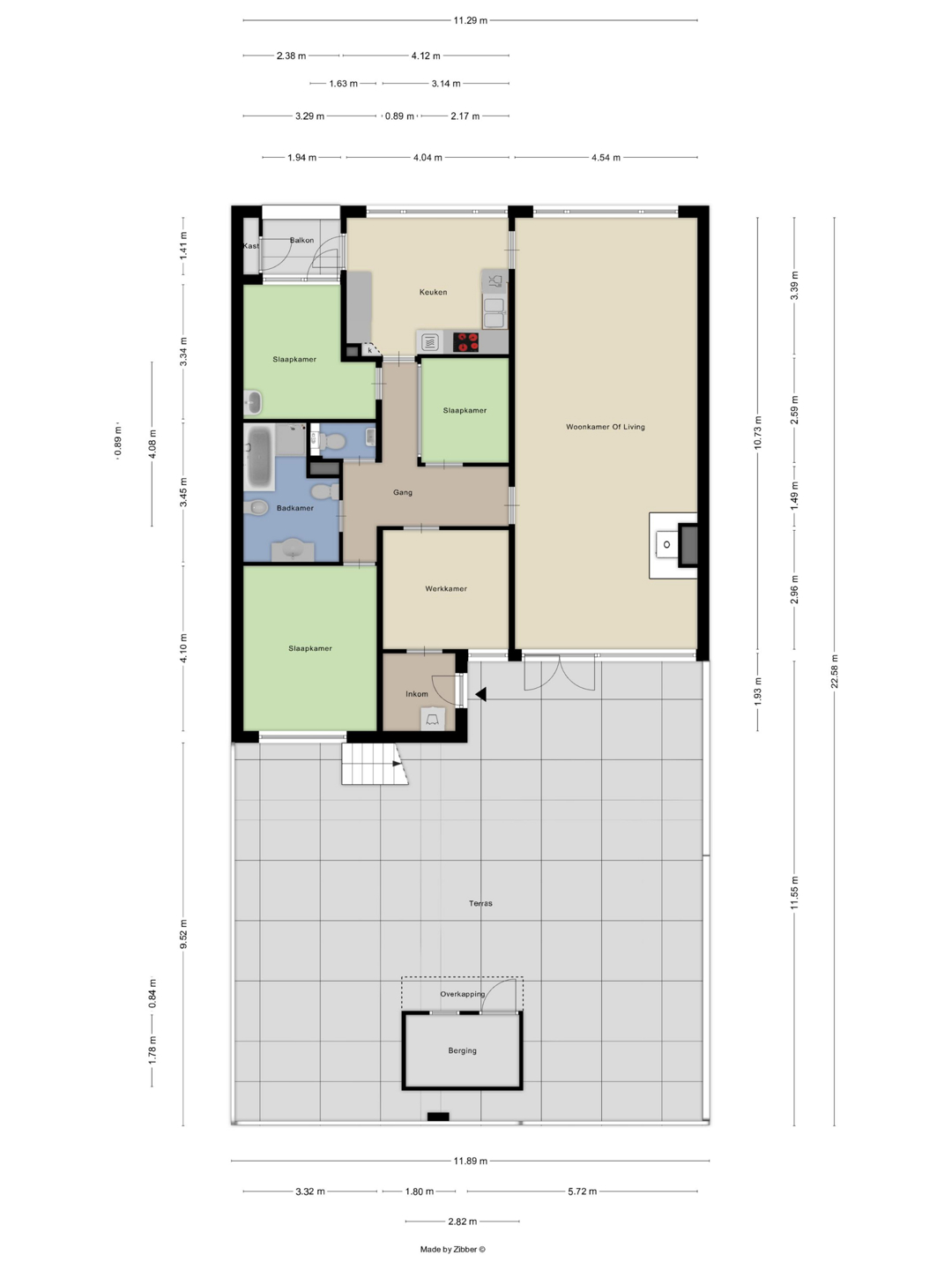 Picture 3 of 3 for Flat with three bedrooms in Oostende