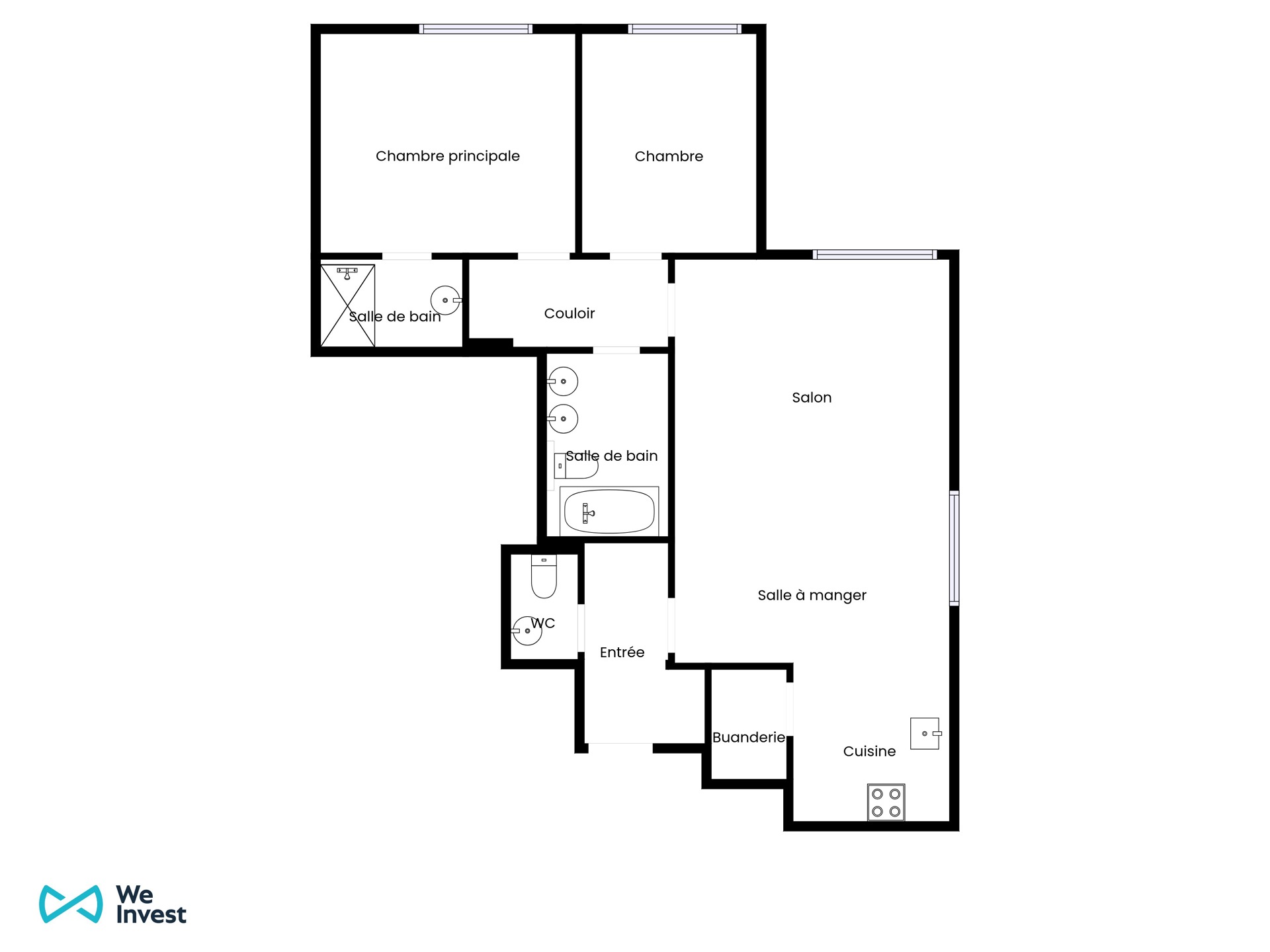 Picture 4 of 4 for Ground floor with two bedrooms in Ukkel