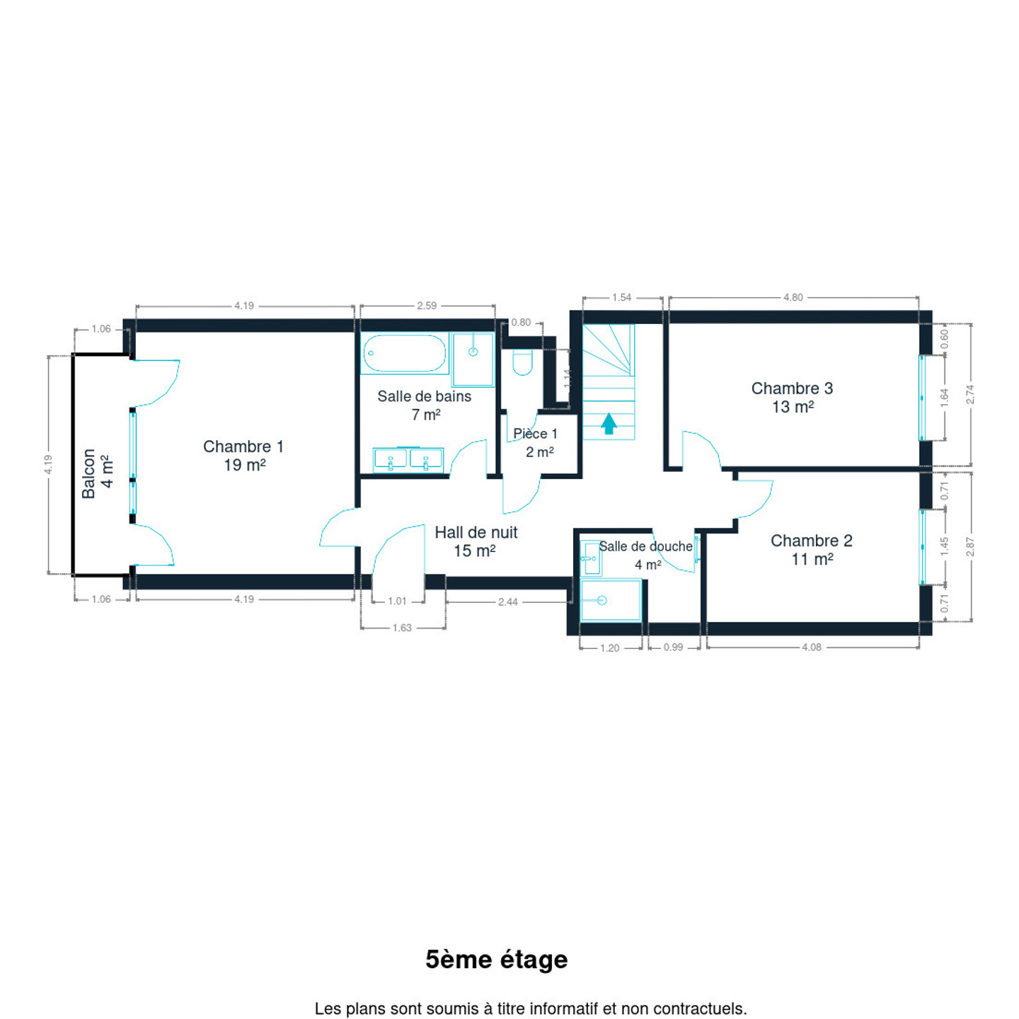 Picture 1 of 4 for Duplex with three bedrooms in Bruxelles