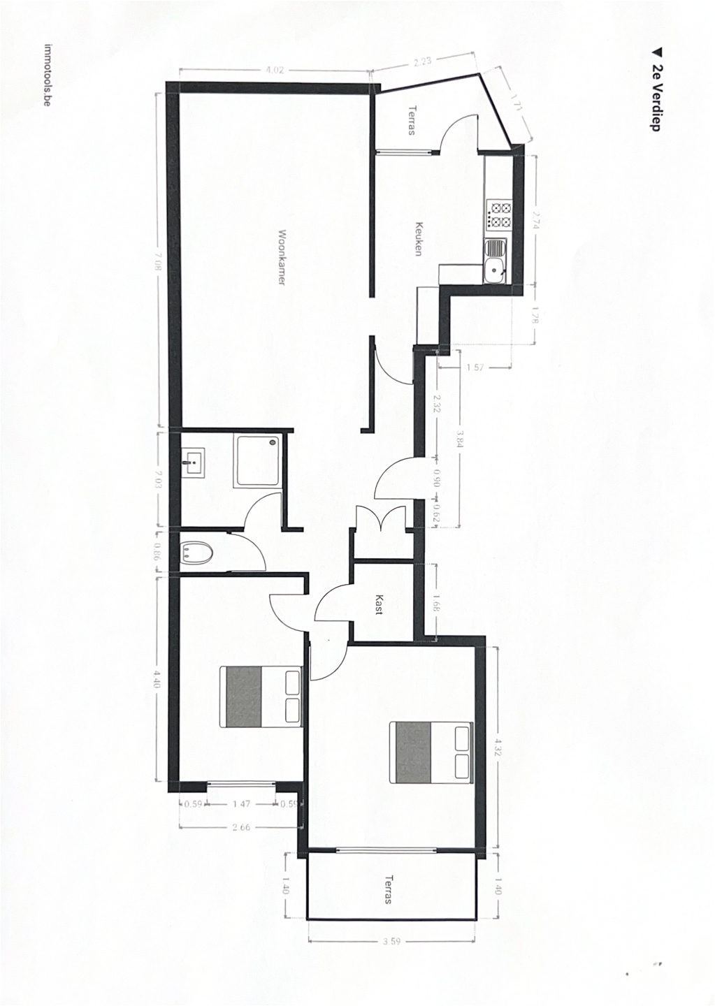 Picture 1 of 1 for Flat with two bedrooms in Vilvoorde