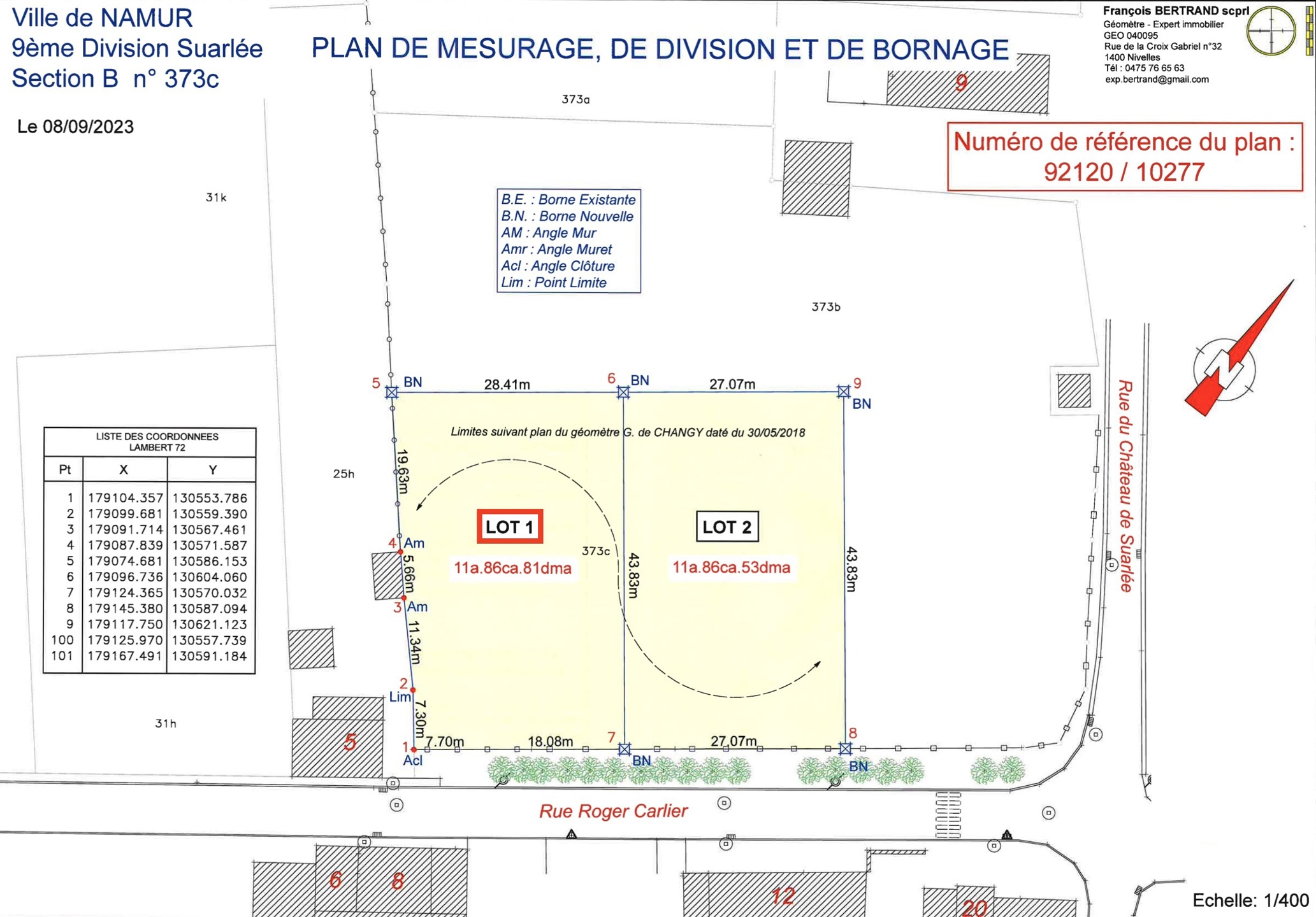 Picture 3 of 4 for Building ground in Namur Suarlée