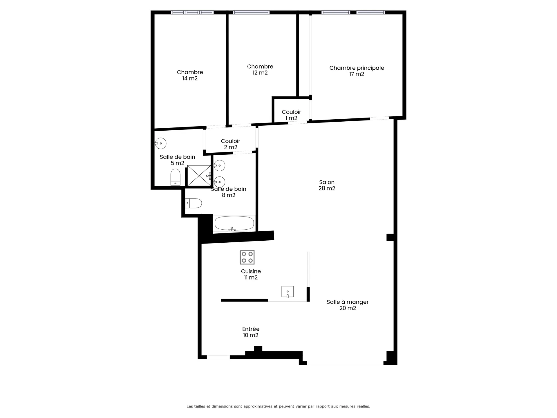 Picture 4 of 4 for Flat with three bedrooms in Bruxelles