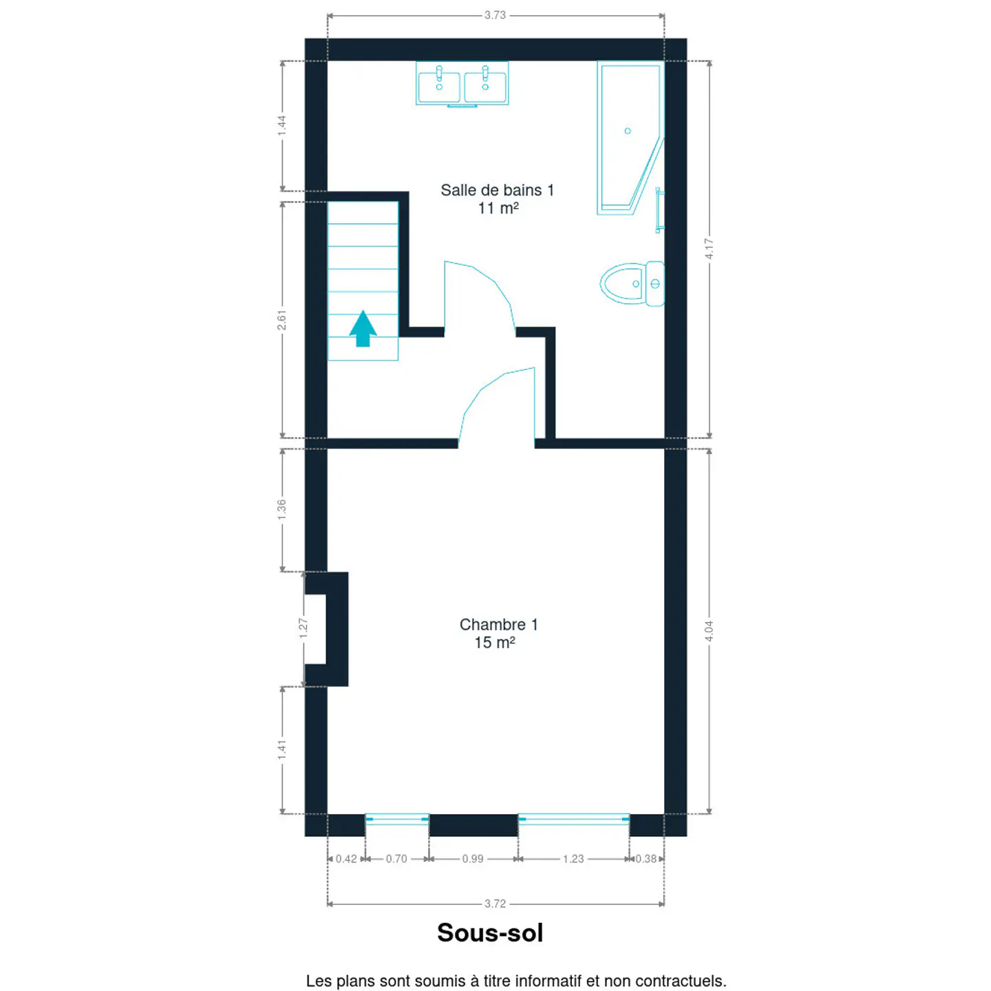 Photo 2 sur 4 pour Duplex de trois chambres à Saint-gilles