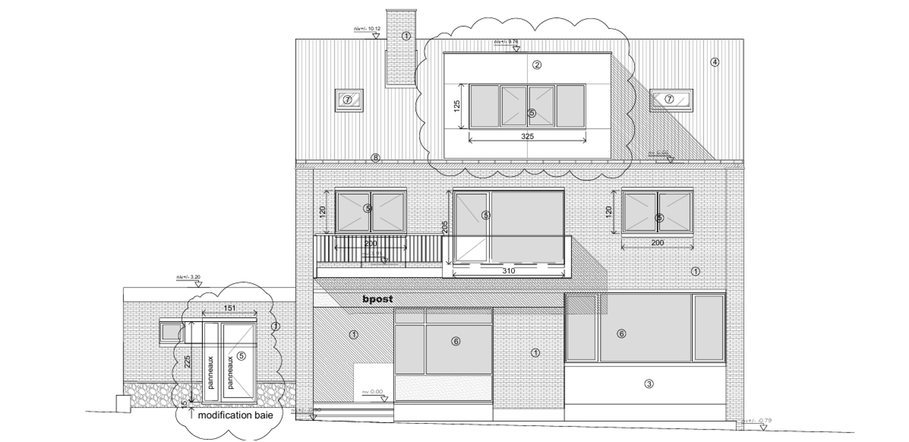 Photo 4 sur 4 pour Immeuble mixte de cinq chambres à Orp-jauche