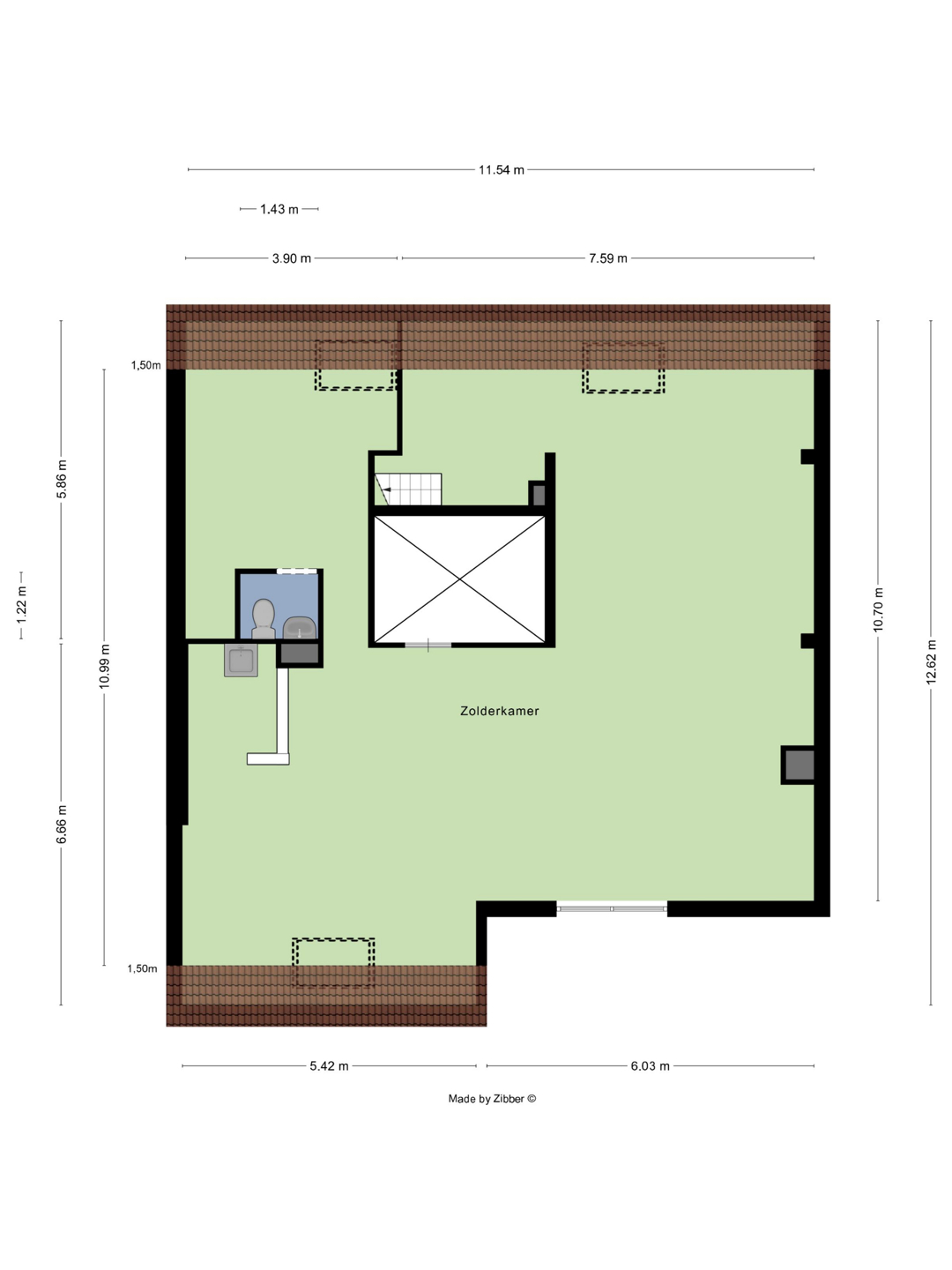 Picture 4 of 4 for Flat with three bedrooms in Oostende