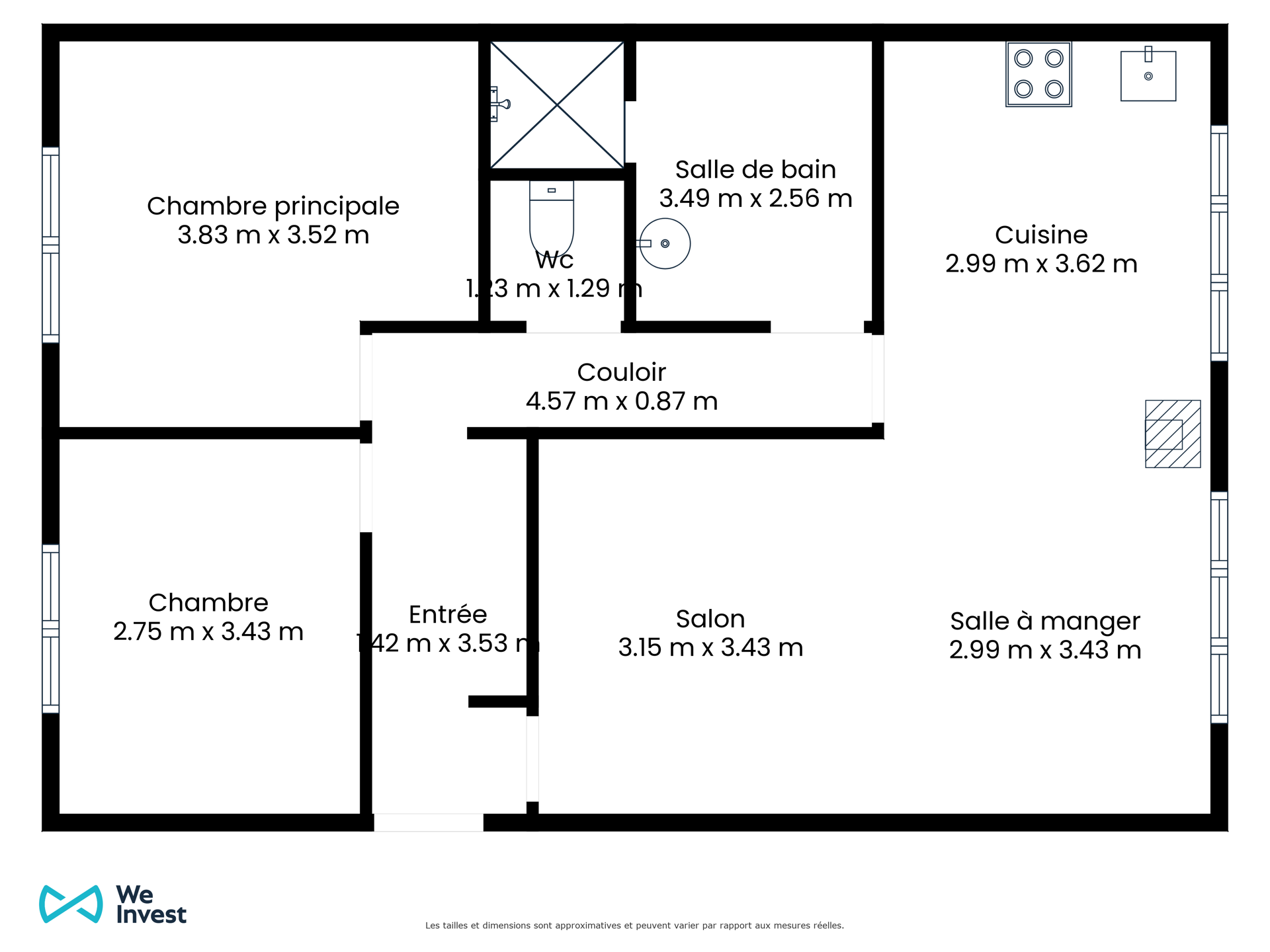 Photo 4 sur 4 pour Appartement de deux chambres à Ciney