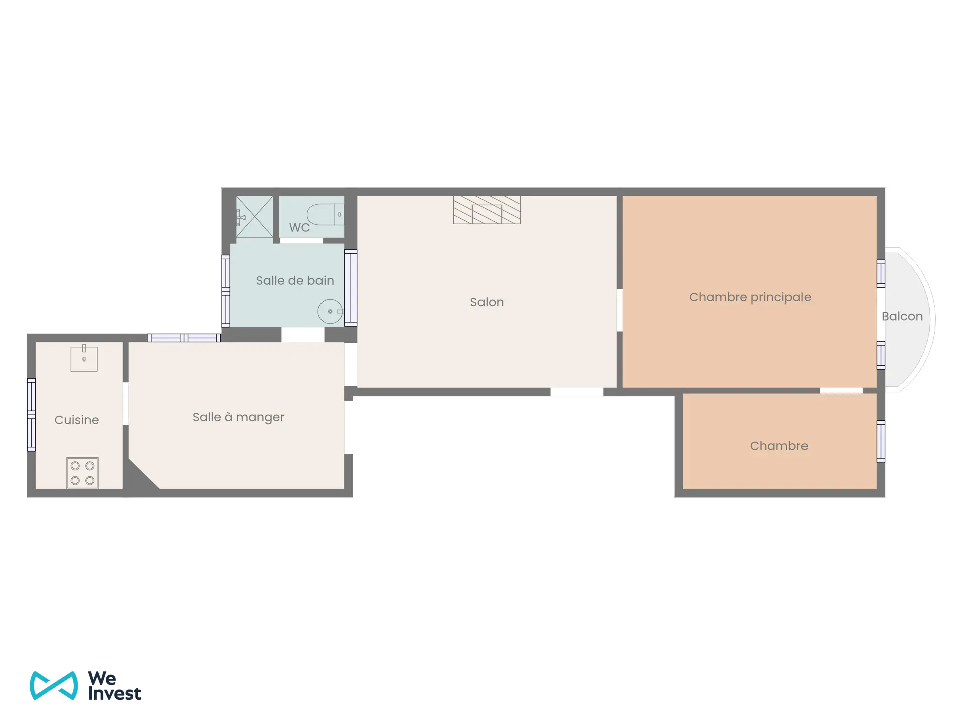 Picture 4 of 4 for Duplex with four bedrooms in Schaerbeek