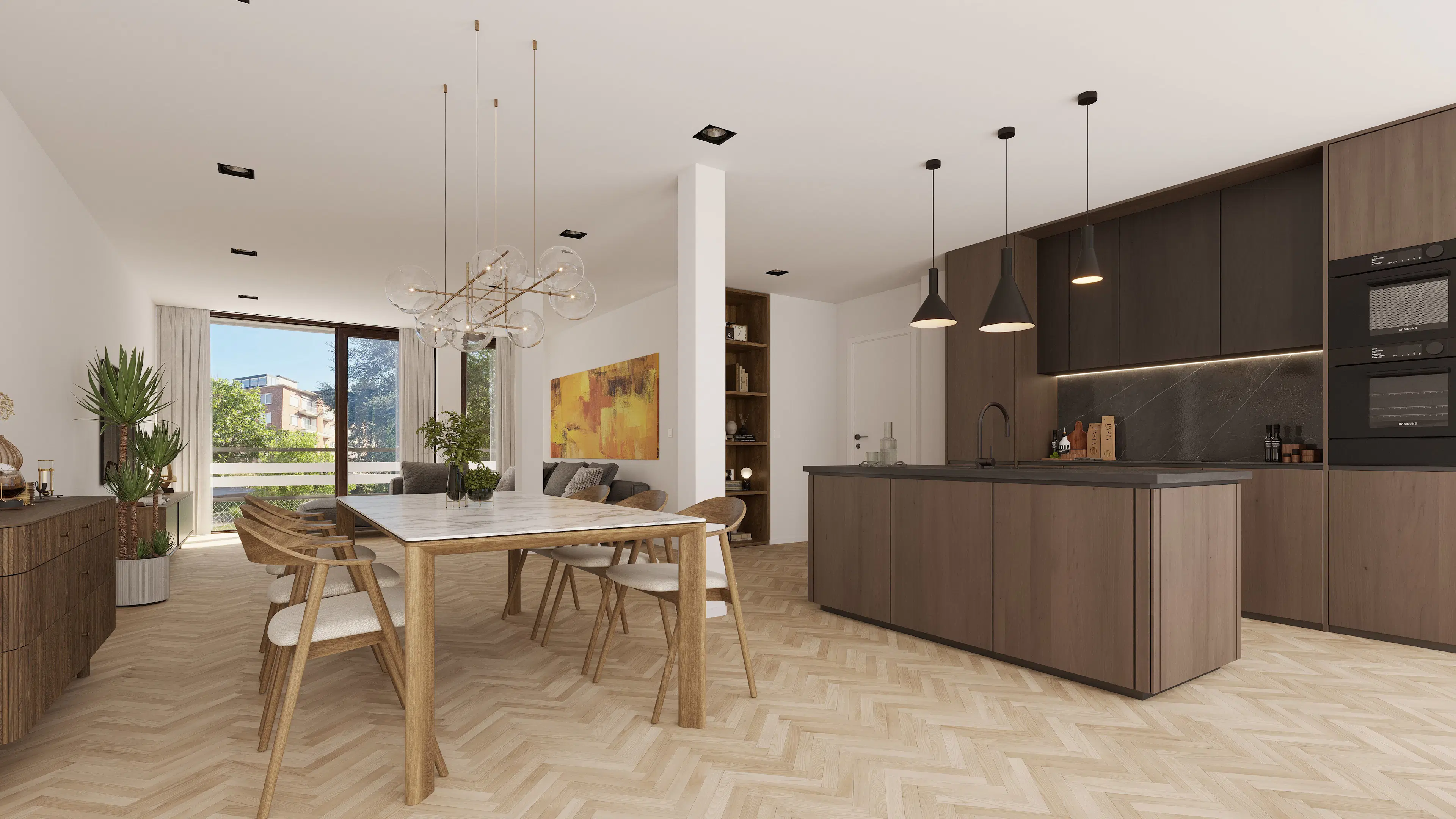 Picture 1 of 4 for Flat with one bedroom in Berchem-Sainte-Agathe
