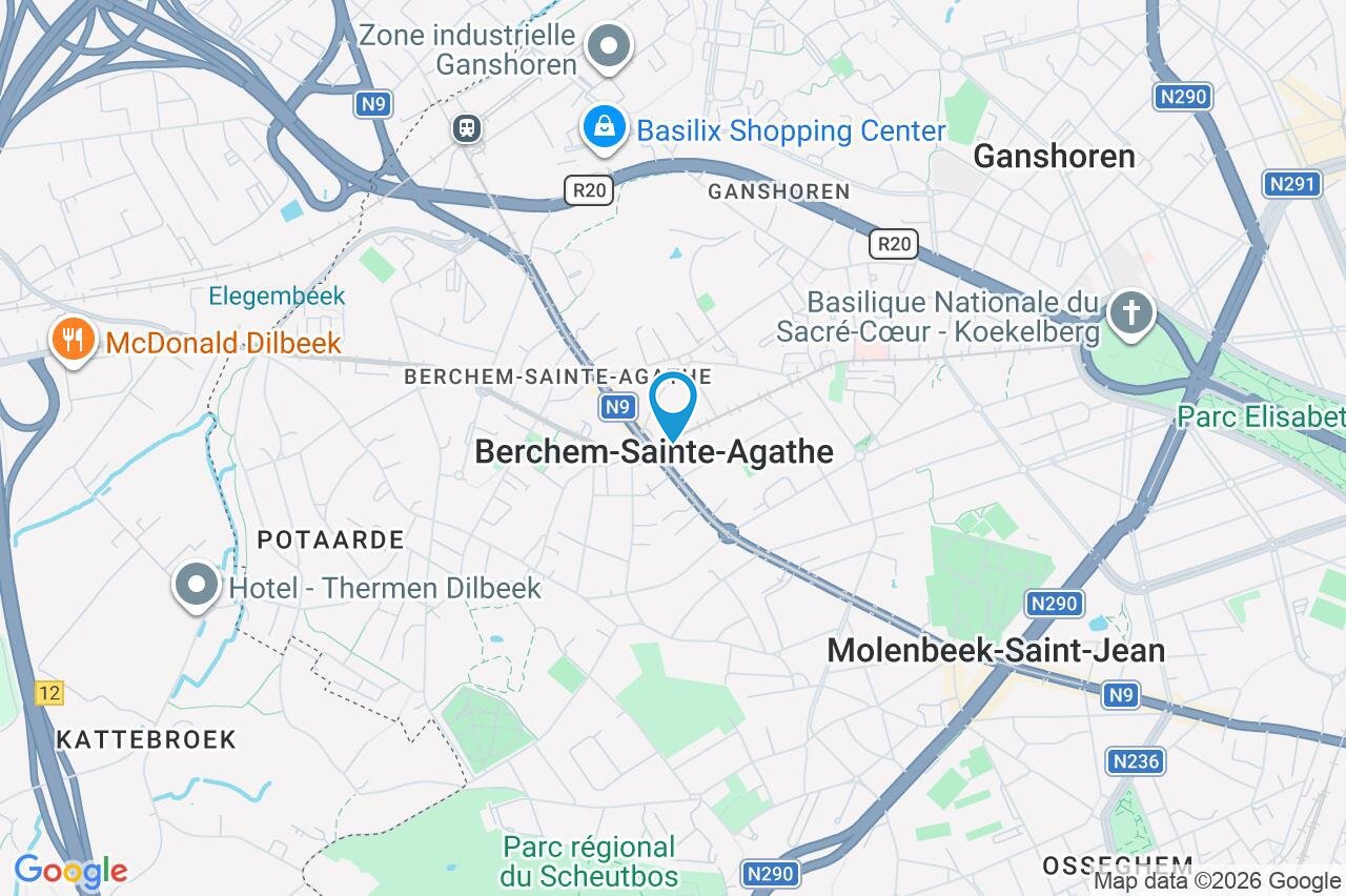 Picture 1 of 2 for Flat with two bedrooms in Berchem-sainte-agathe