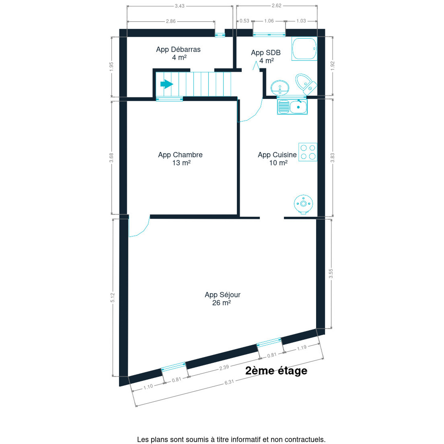 Picture 2 of 4 for Flat with one bedroom in Bressoux