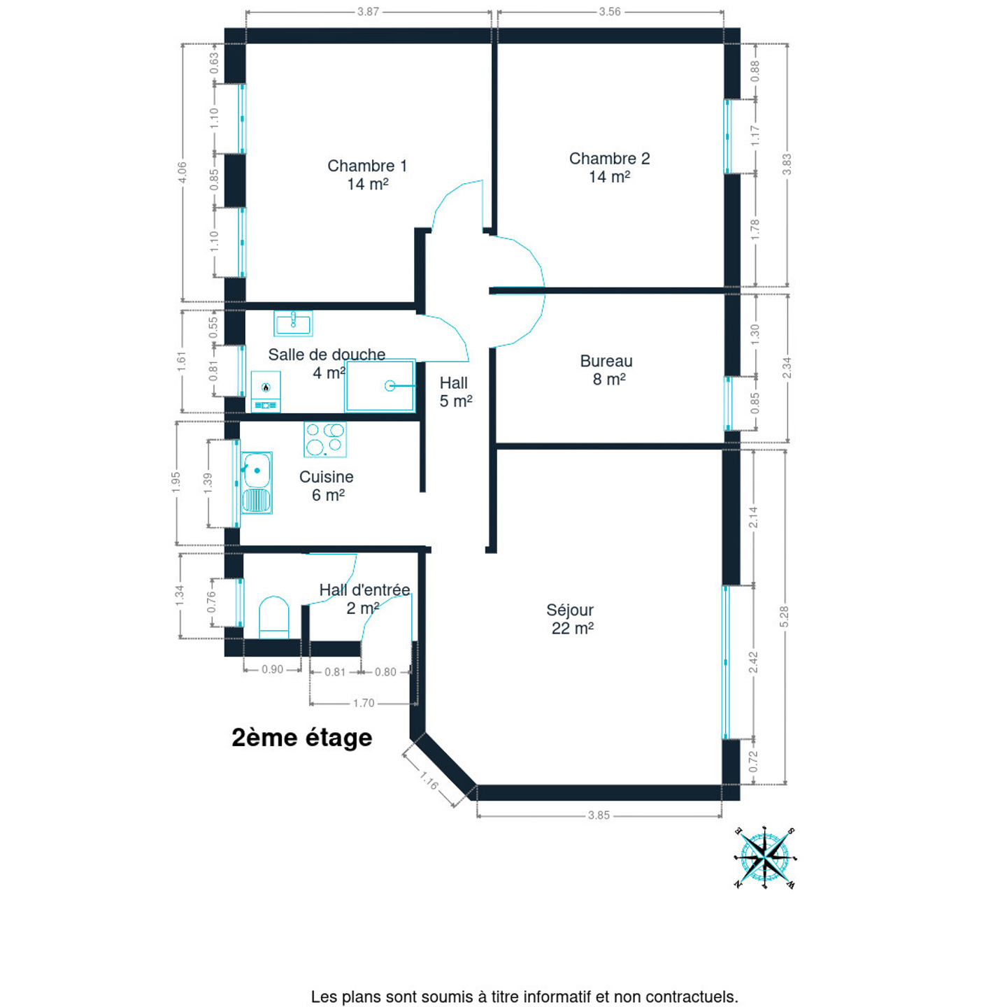 Picture 4 of 4 for Flat with two bedrooms in Sint-genesius-rode