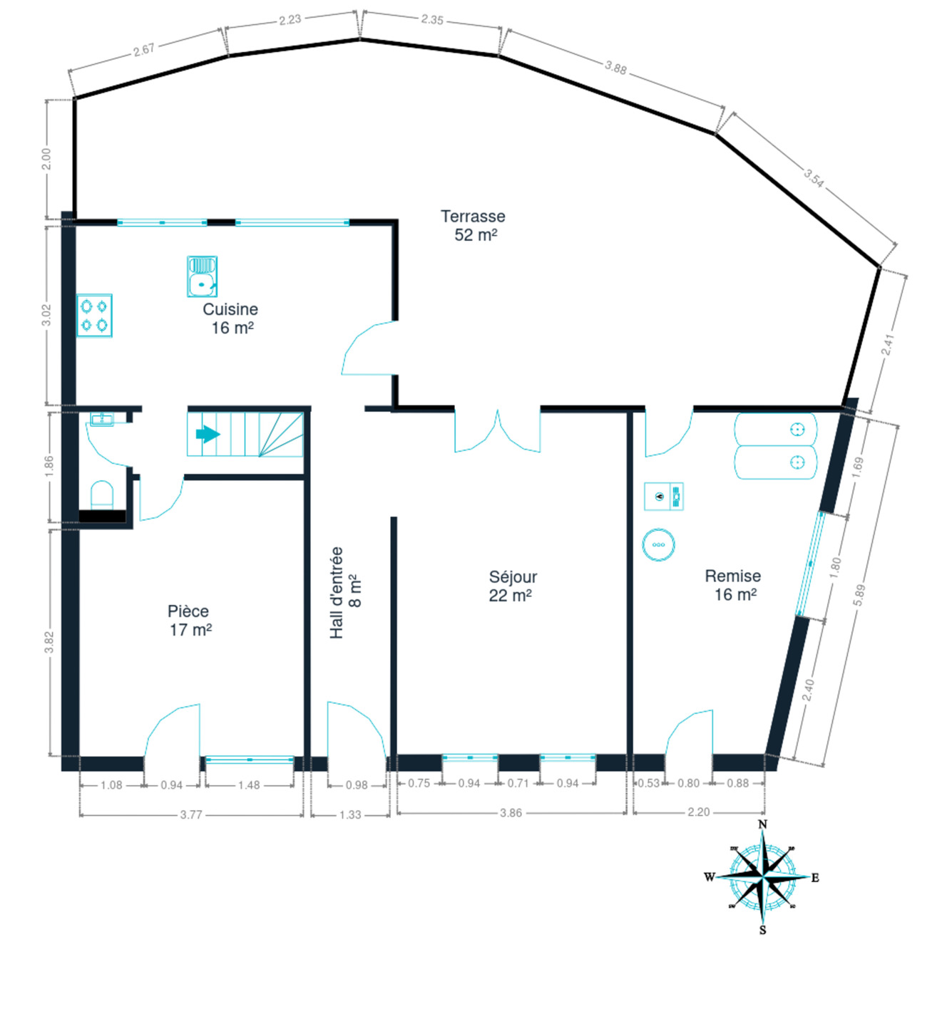 Picture 1 of 4 for House with three bedrooms in Grand-hallet