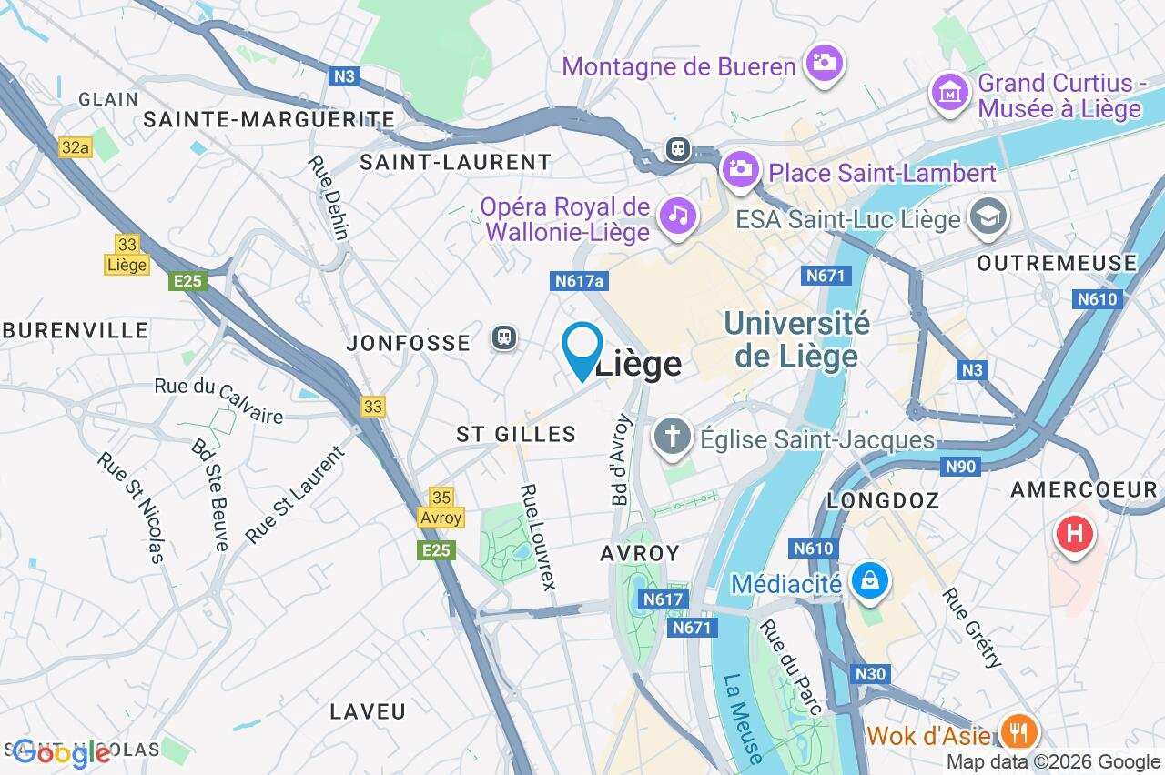 Photo 3 sur 3 pour Immeuble mixte d'une chambre à Liège