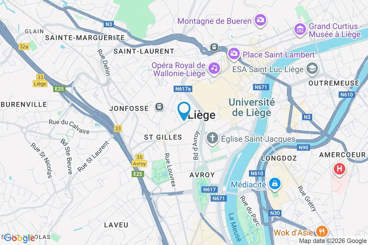 Photo 3 sur 3 pour Immeuble mixte d'une chambre à Liège
