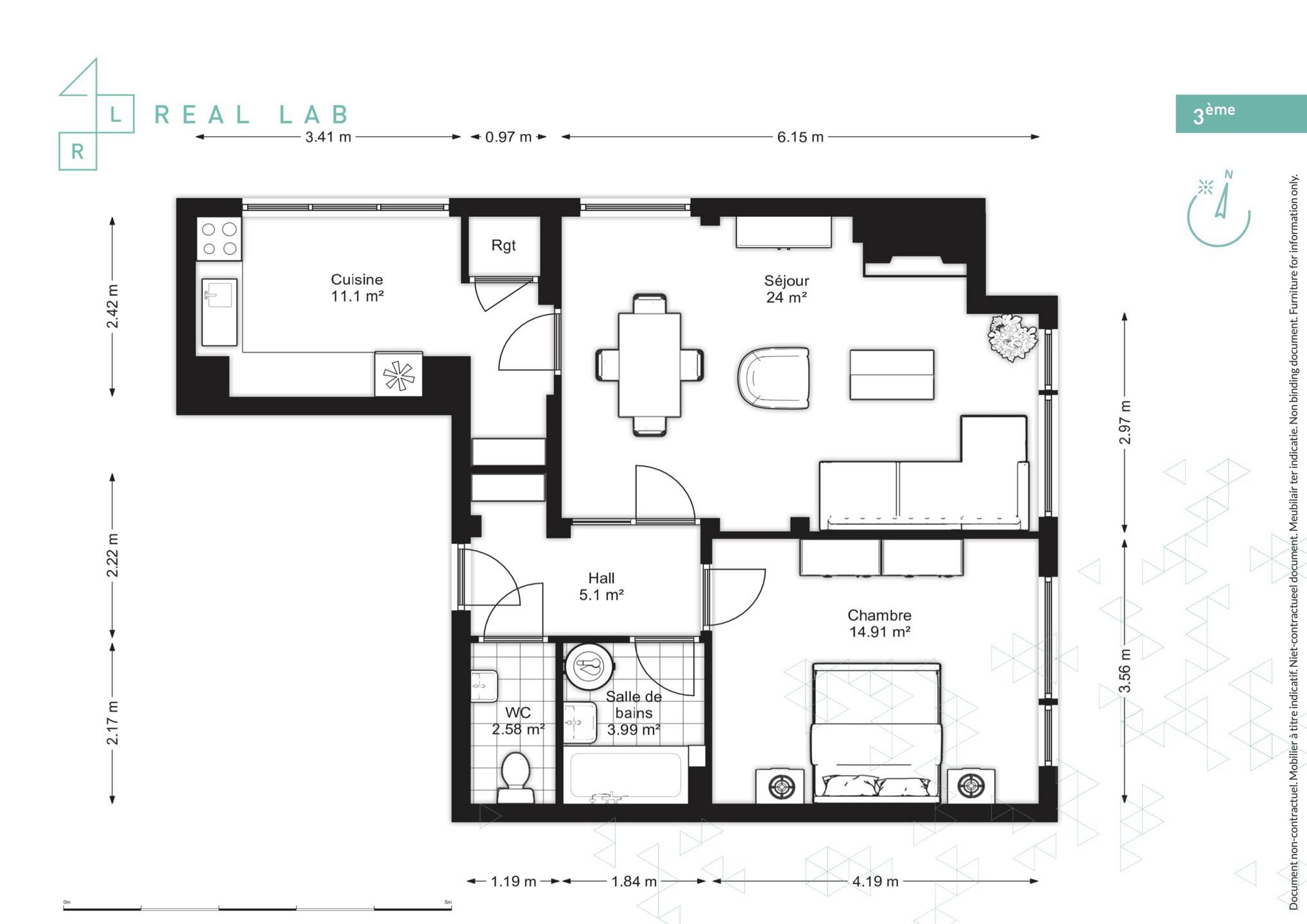 Picture 1 of 1 for Flat with one bedroom in Evere