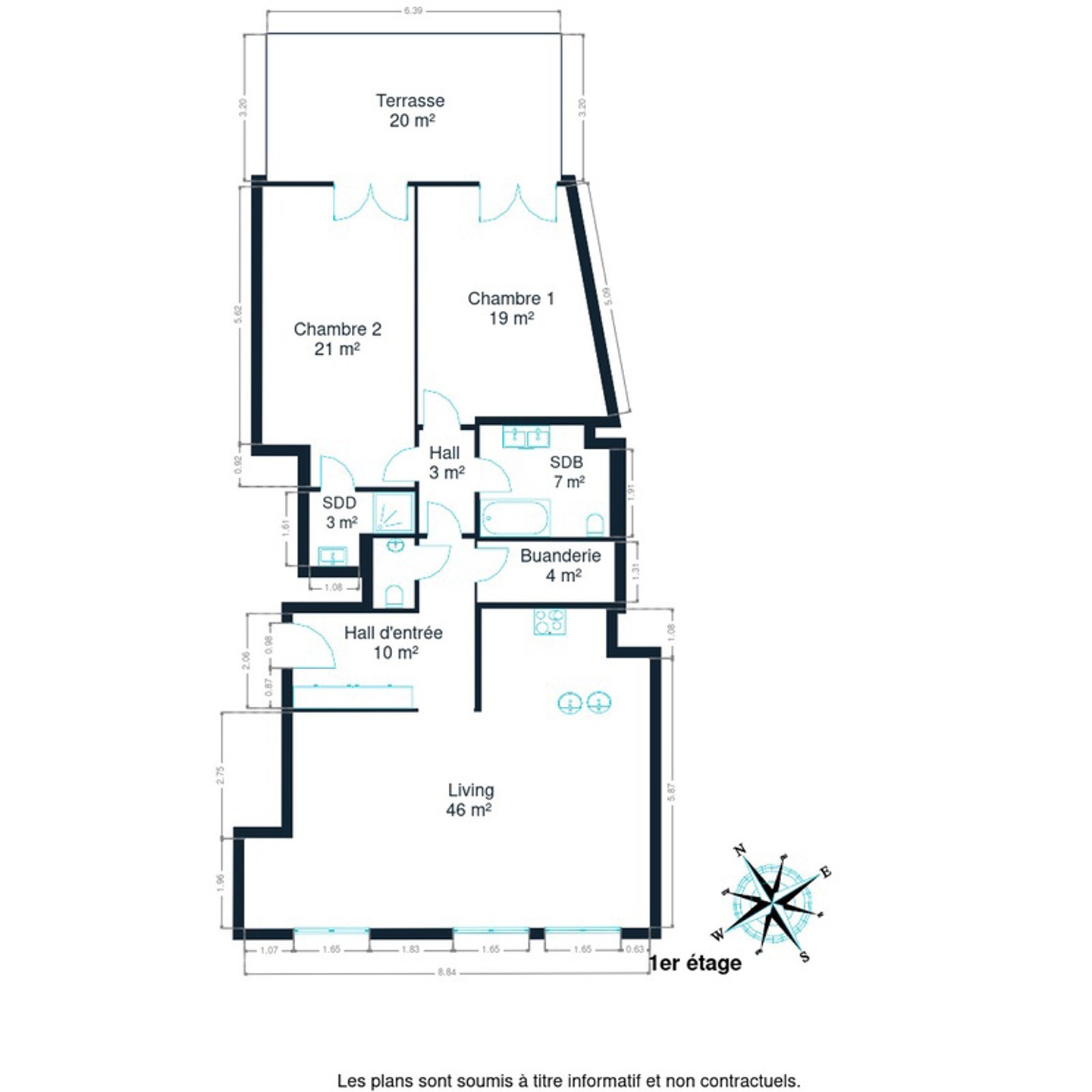 Picture 2 of 4 for Flat with two bedrooms in Ixelles
