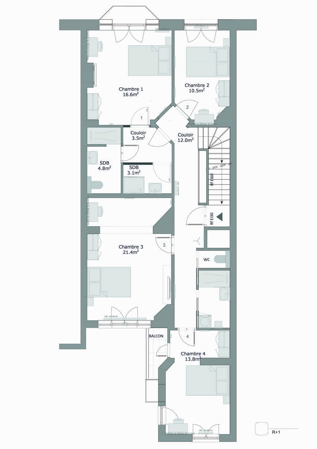 Picture 4 of 4 for Duplex with six bedrooms in Schaerbeek
