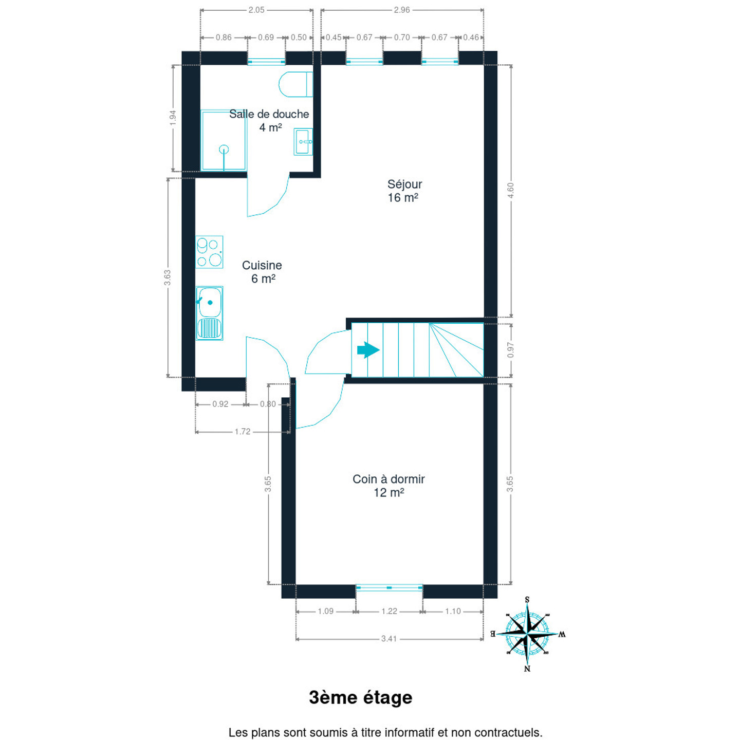 Picture 1 of 2 for Duplex with two bedrooms in Ixelles