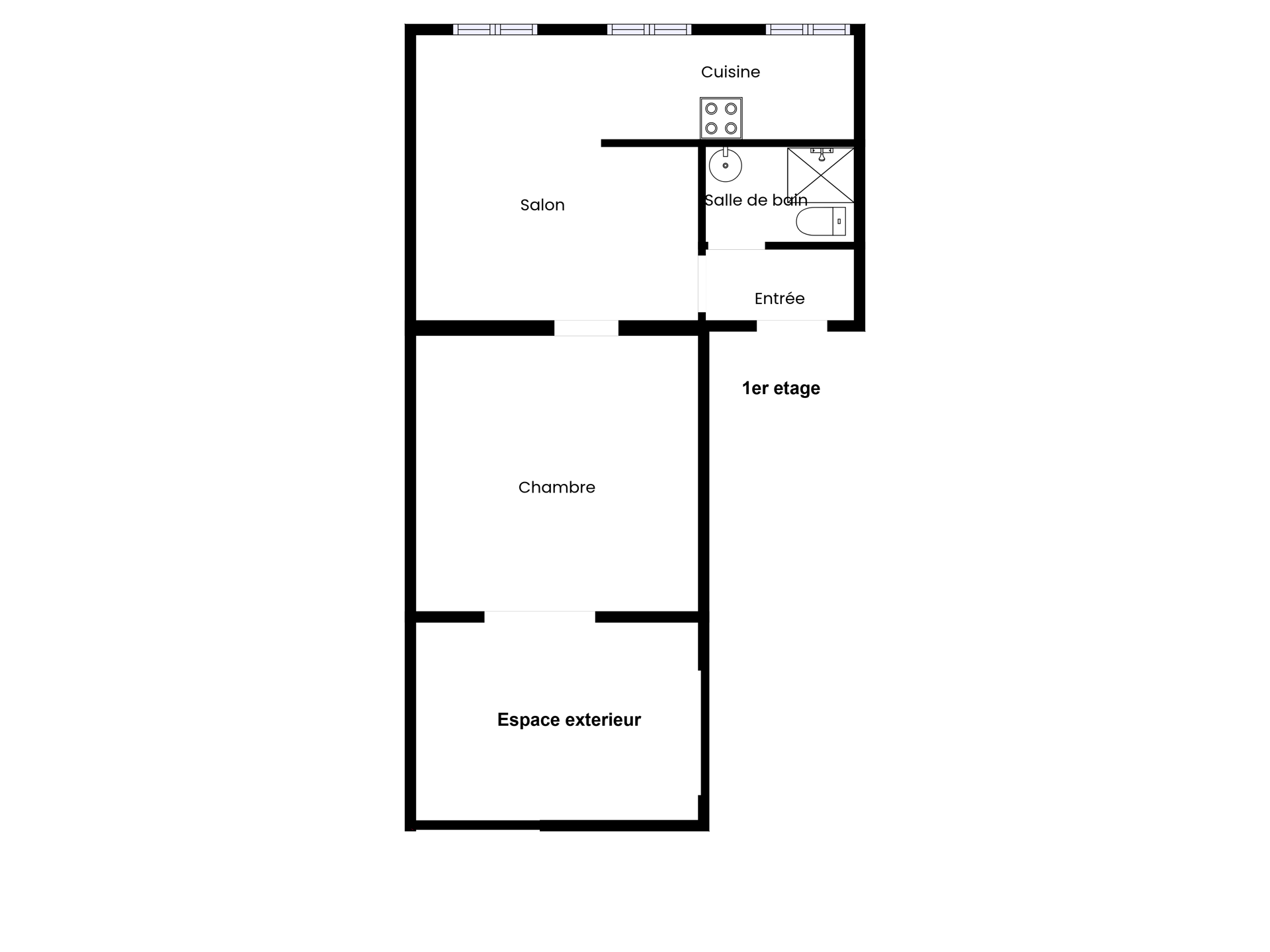 Picture 2 of 2 for Flat with one bedroom in Ixelles