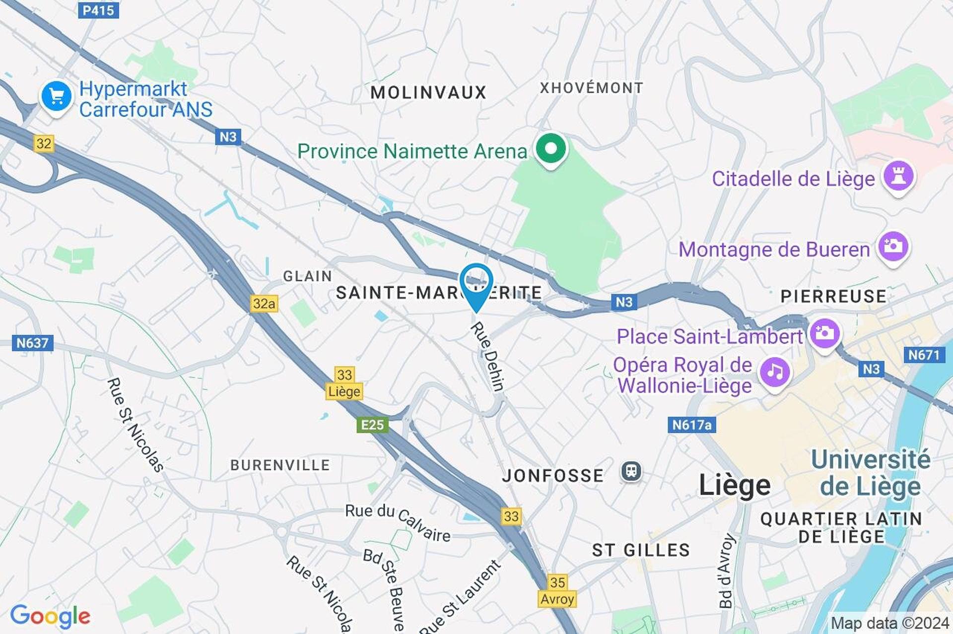 Photo 1 sur 1 pour Immeuble à appartements de trois chambres à Liège