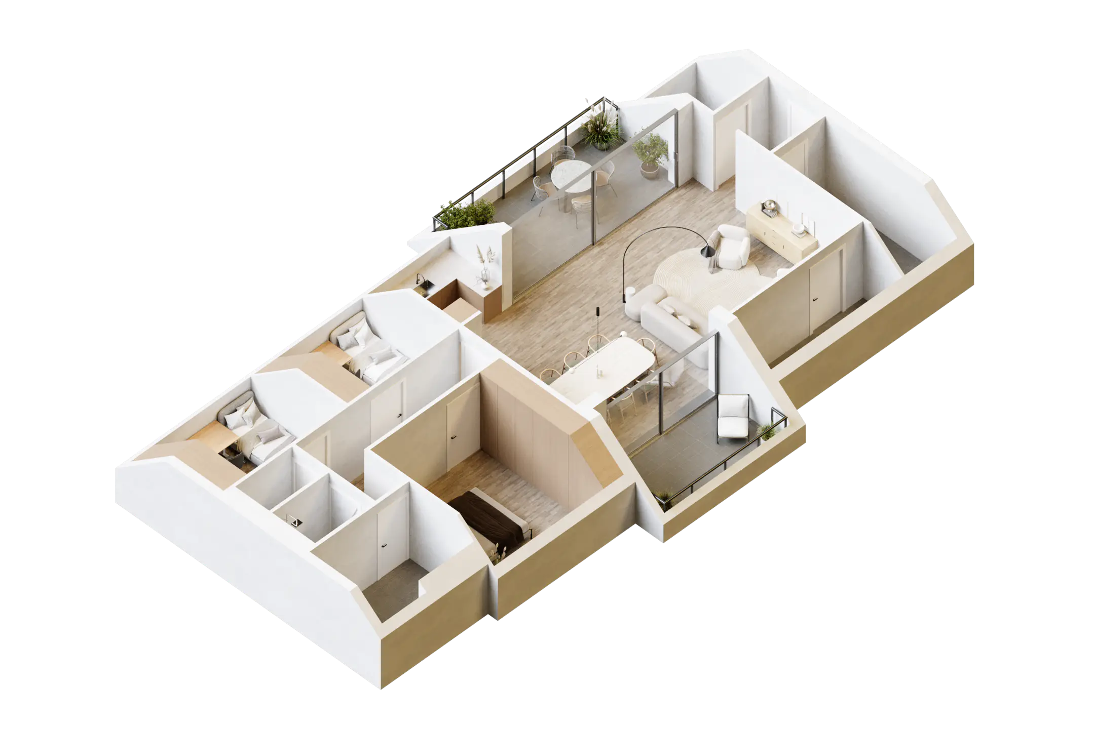 Picture 1 of 3 for Flat with two bedrooms in Attre