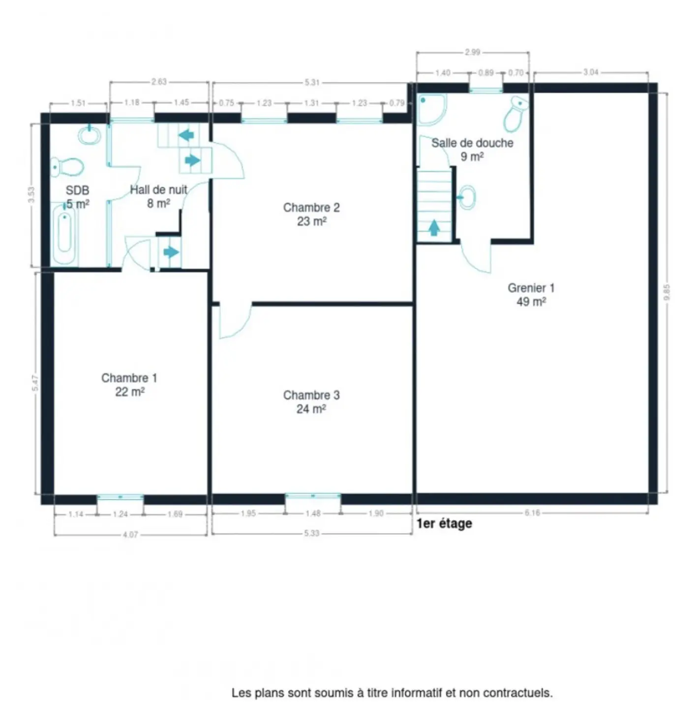 Foto 2 van 3 van Gebouw voor gemengd gebruik met vier slaapkamers in Xhoris