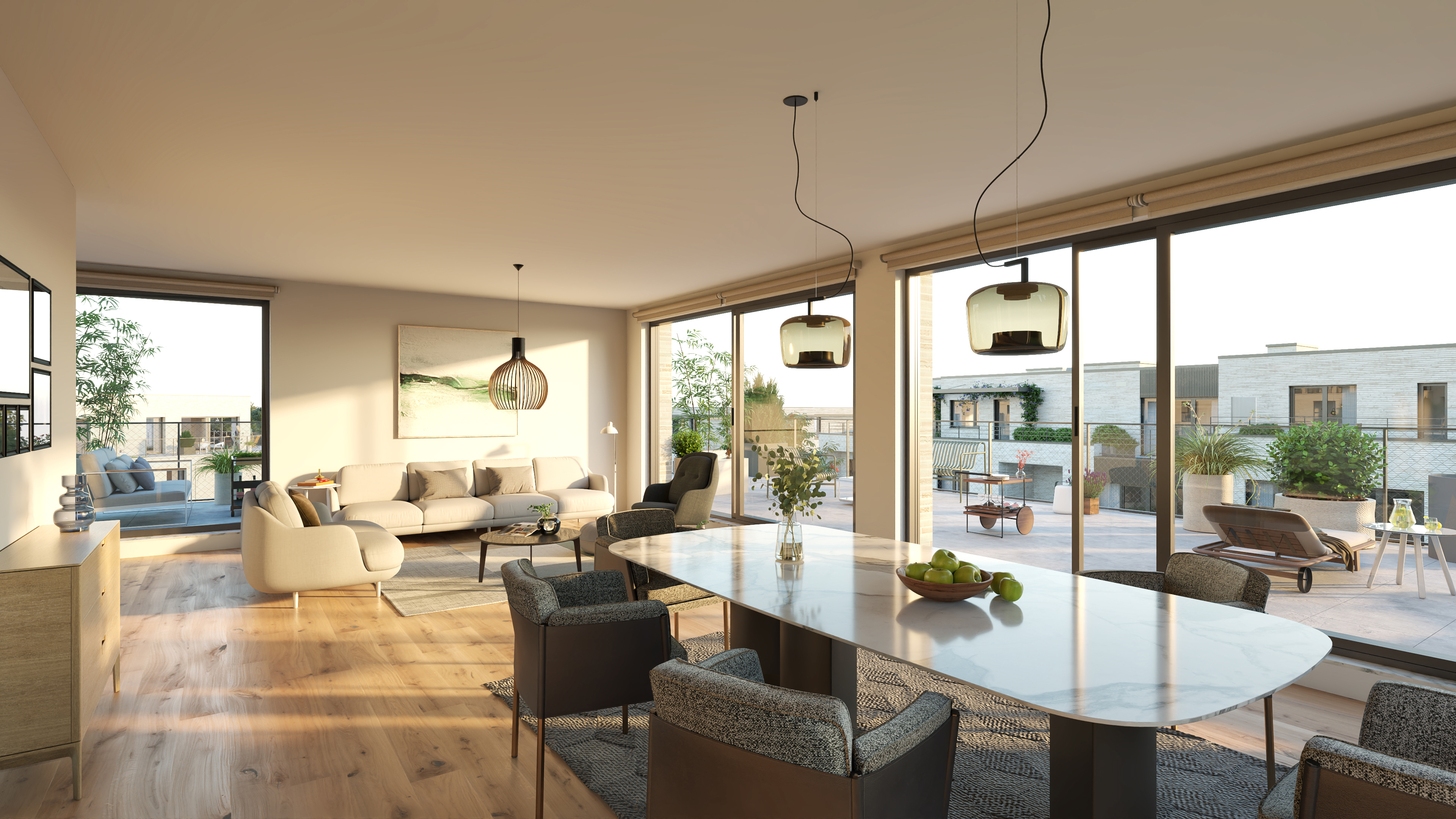 Picture 2 of 3 for Flat with three bedrooms in Ukkel