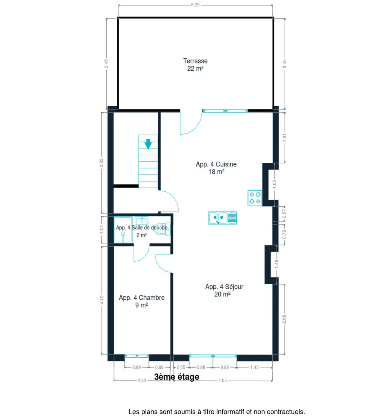 Picture 1 of 1 for Flat with one bedroom in Bruxelles